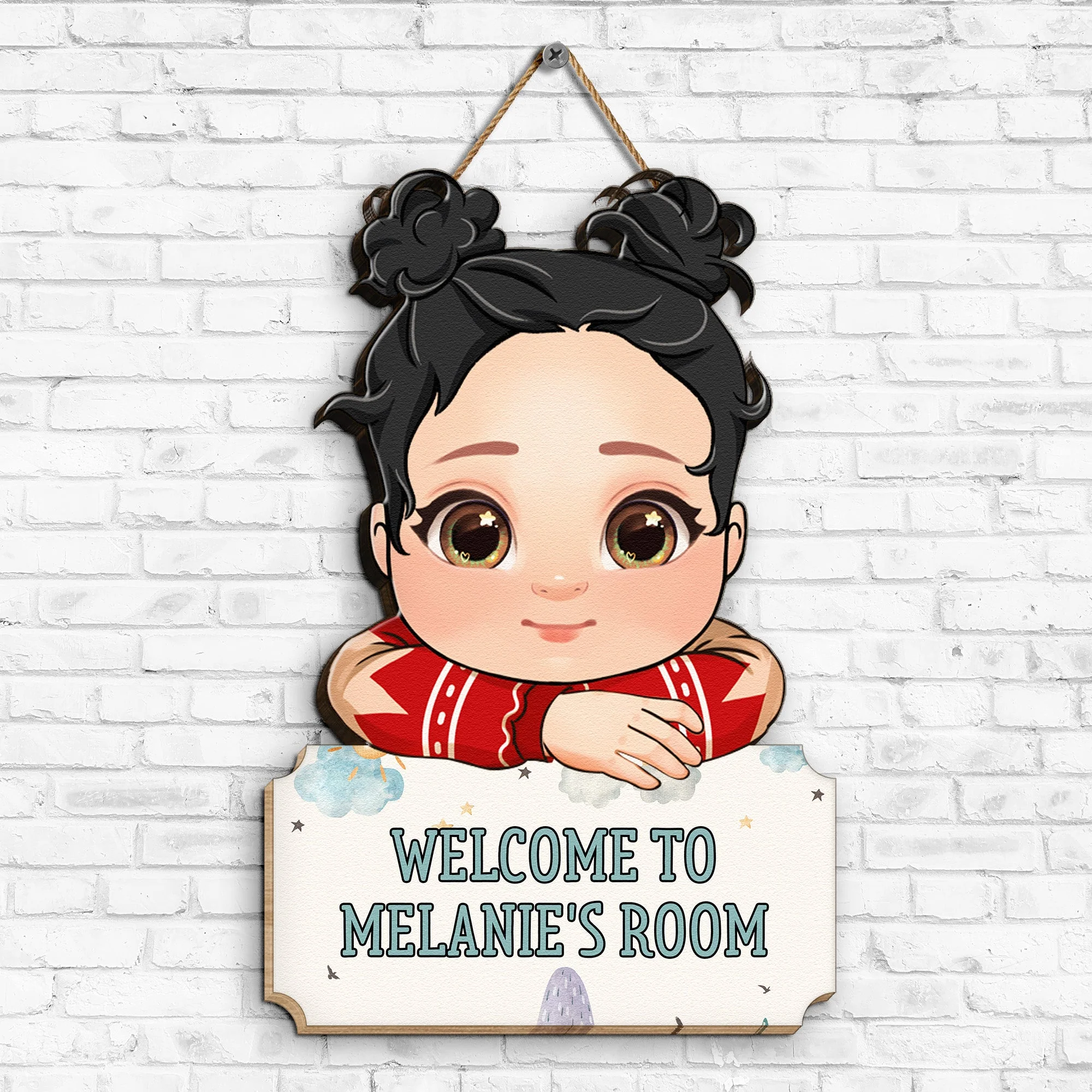Welcome To My Room - Personalized Wood Sign - Image 2