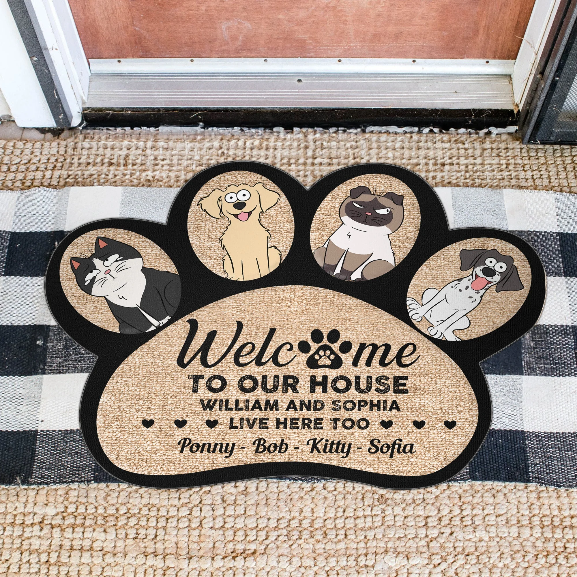Welcome To Our House - Personalized Photo Doormat - Image 2