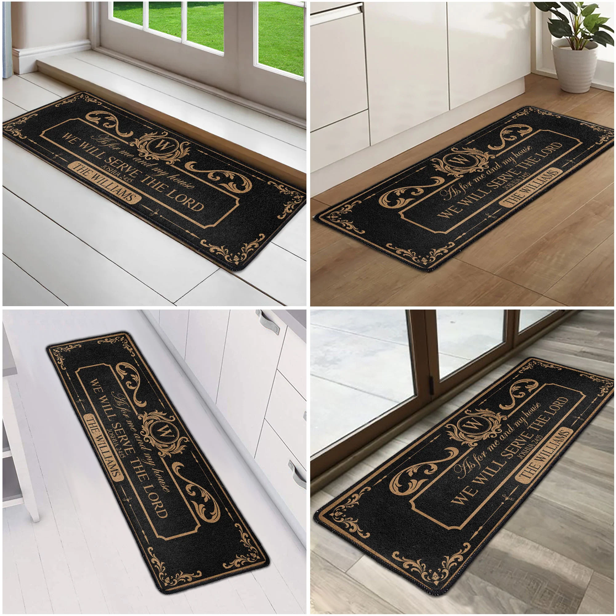 We'll Serve The Lord - Personalized Runner Rug - Image 6
