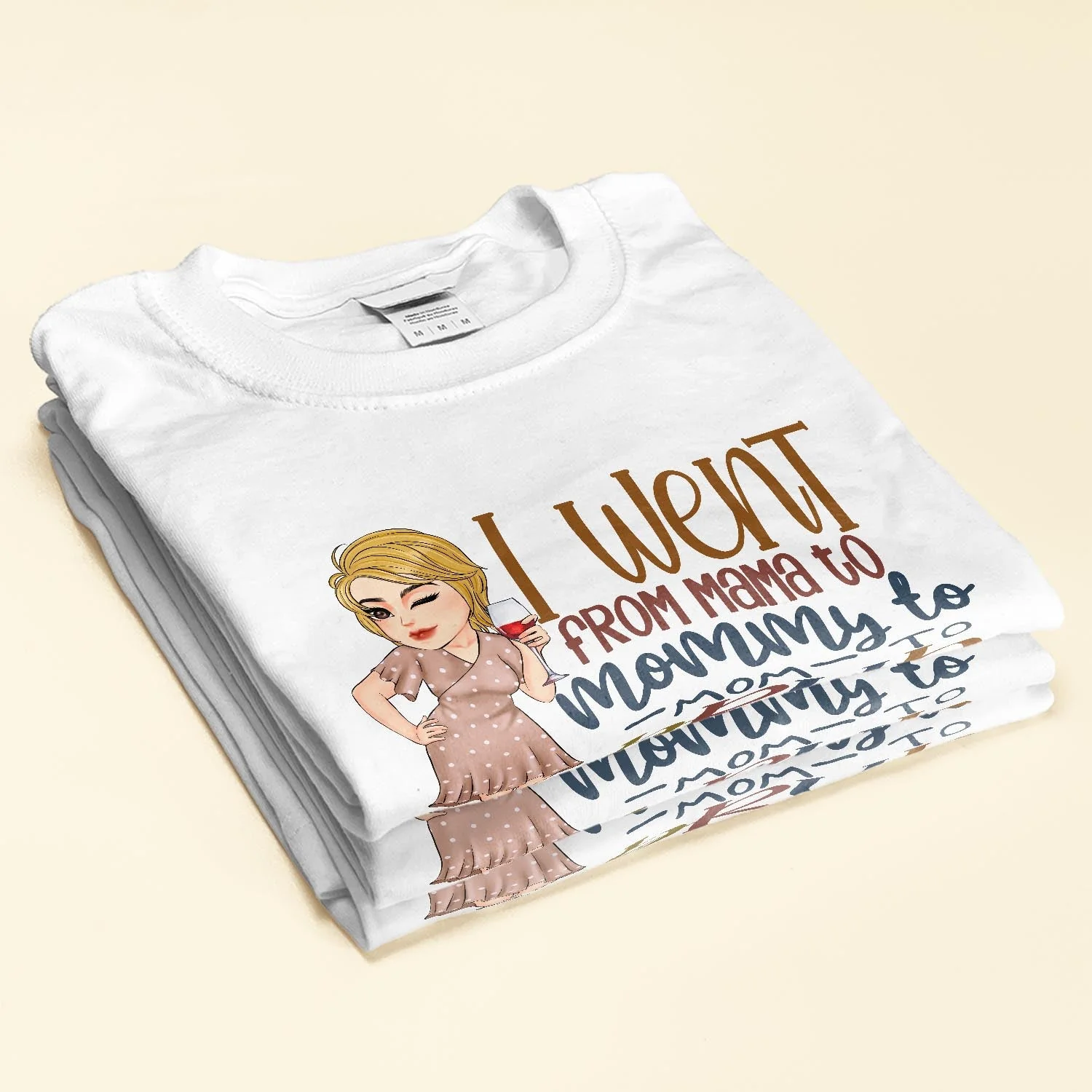 Went From Mama To Bruh - Personalized Shirt - Funny, Birthday, Mother's Day Gift For Mother, Mom, Grandma - Image 2