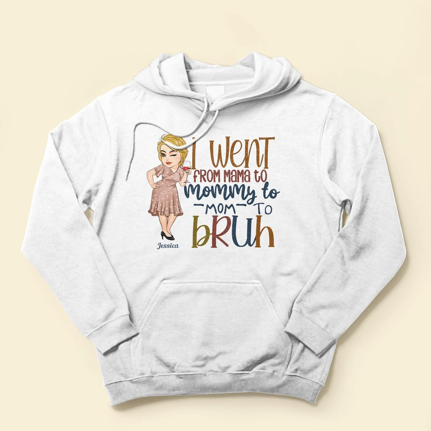 Went From Mama To Bruh - Personalized Shirt - Funny, Birthday, Mother's Day Gift For Mother, Mom, Grandma - Image 4