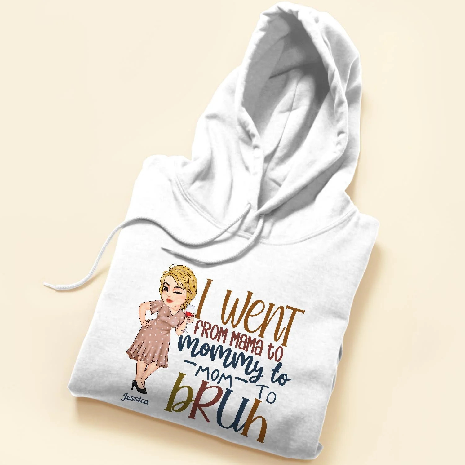 Went From Mama To Bruh - Personalized Shirt - Funny, Birthday, Mother's Day Gift For Mother, Mom, Grandma - Image 5