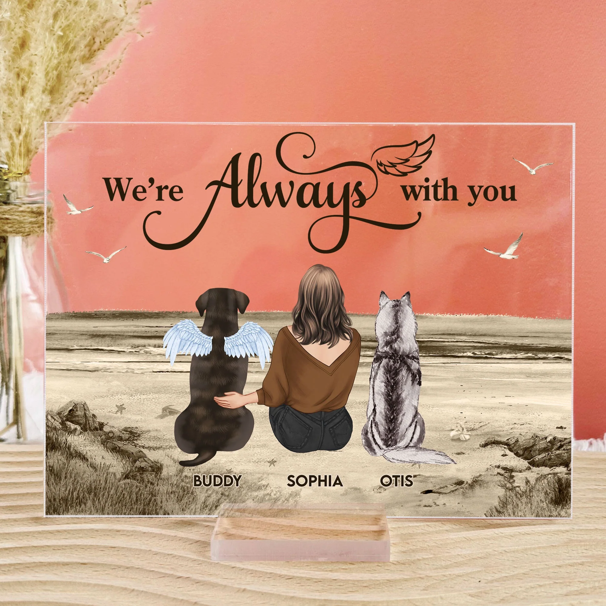 We're Always With You - Personalized Acrylic Plaque - Image 3