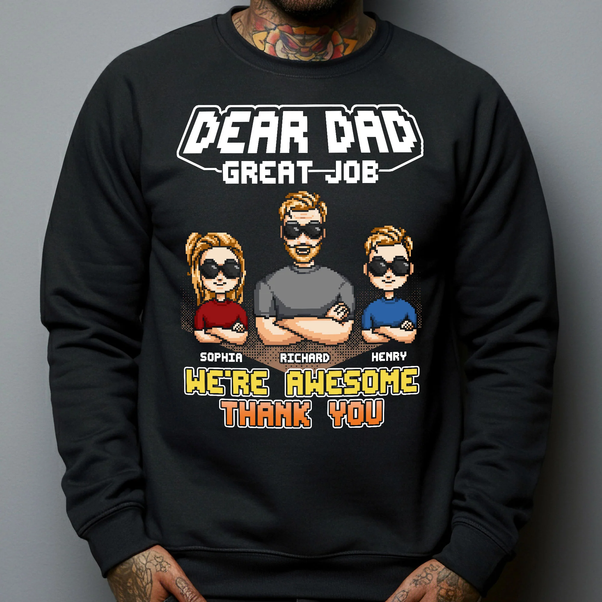 We're Awesome Dad - Personalized Shirt - Image 4