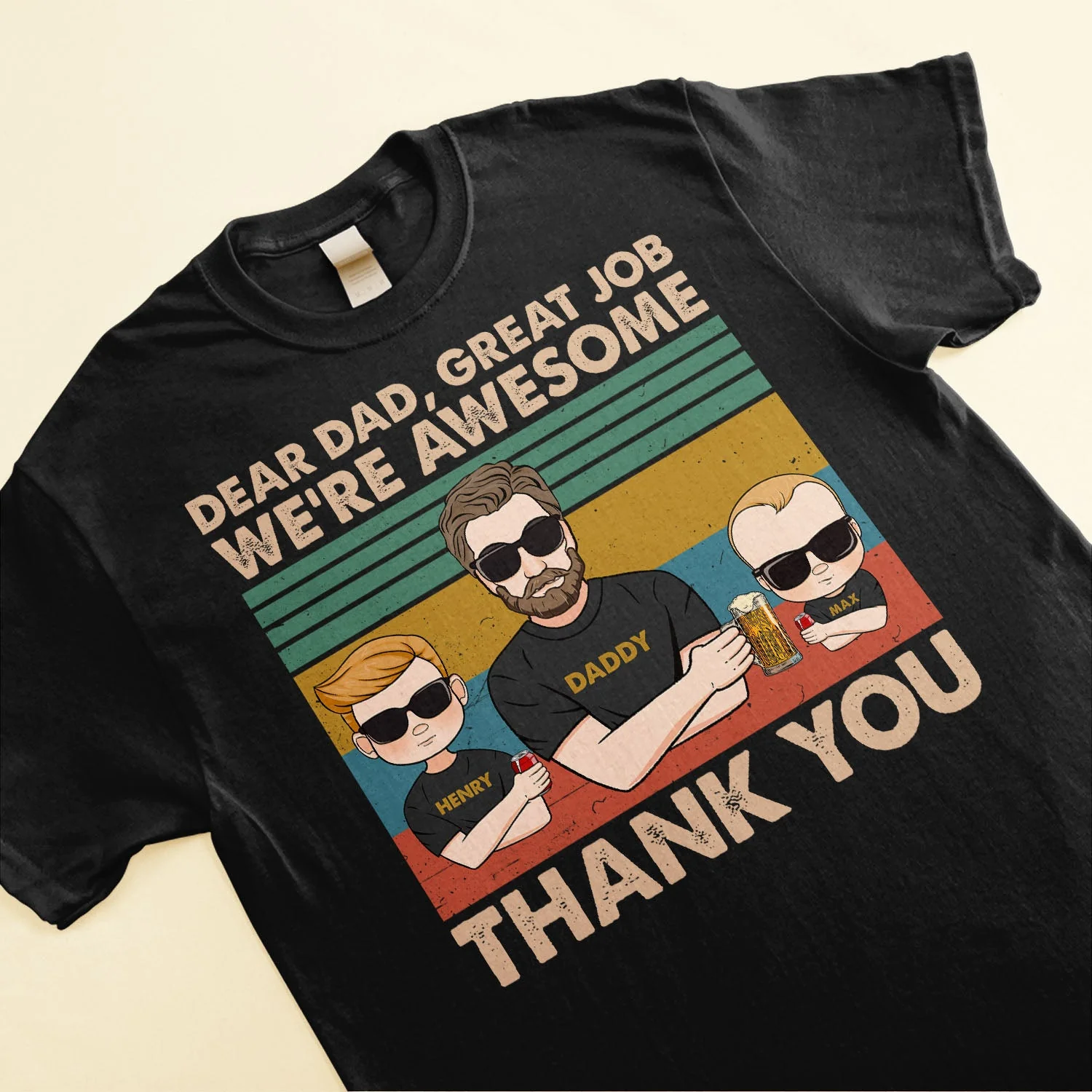 We're Awesome Thank You - Personalized Shirt Father's Day - Image 3