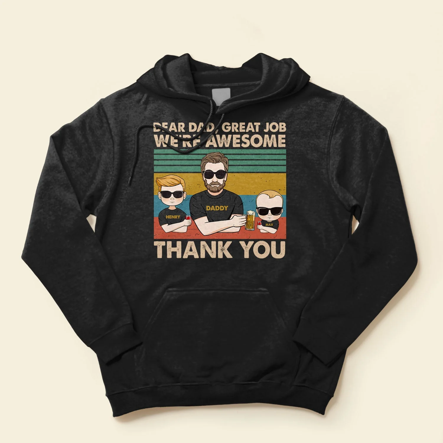 We're Awesome Thank You - Personalized Shirt Father's Day - Image 4