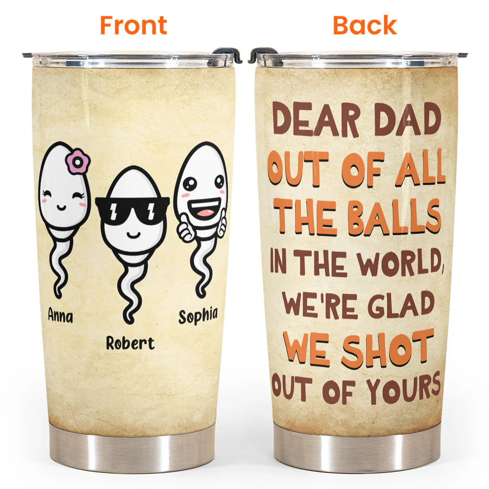 We'Re Glad We Shot Out Of Yours - Personalized Tumbler Cup - Image 4