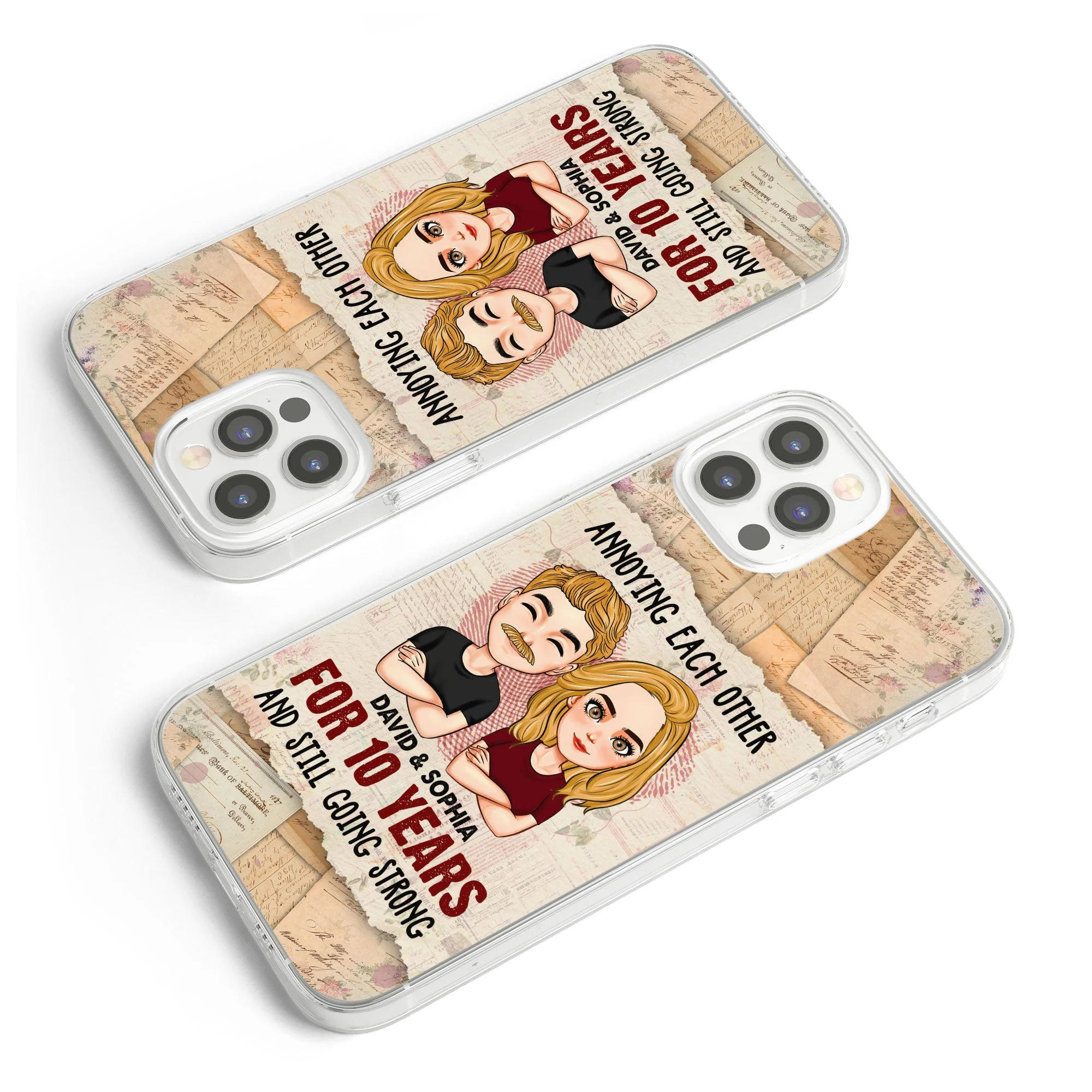 We're Going Strong - Personalized Clear Phone Case - Image 5