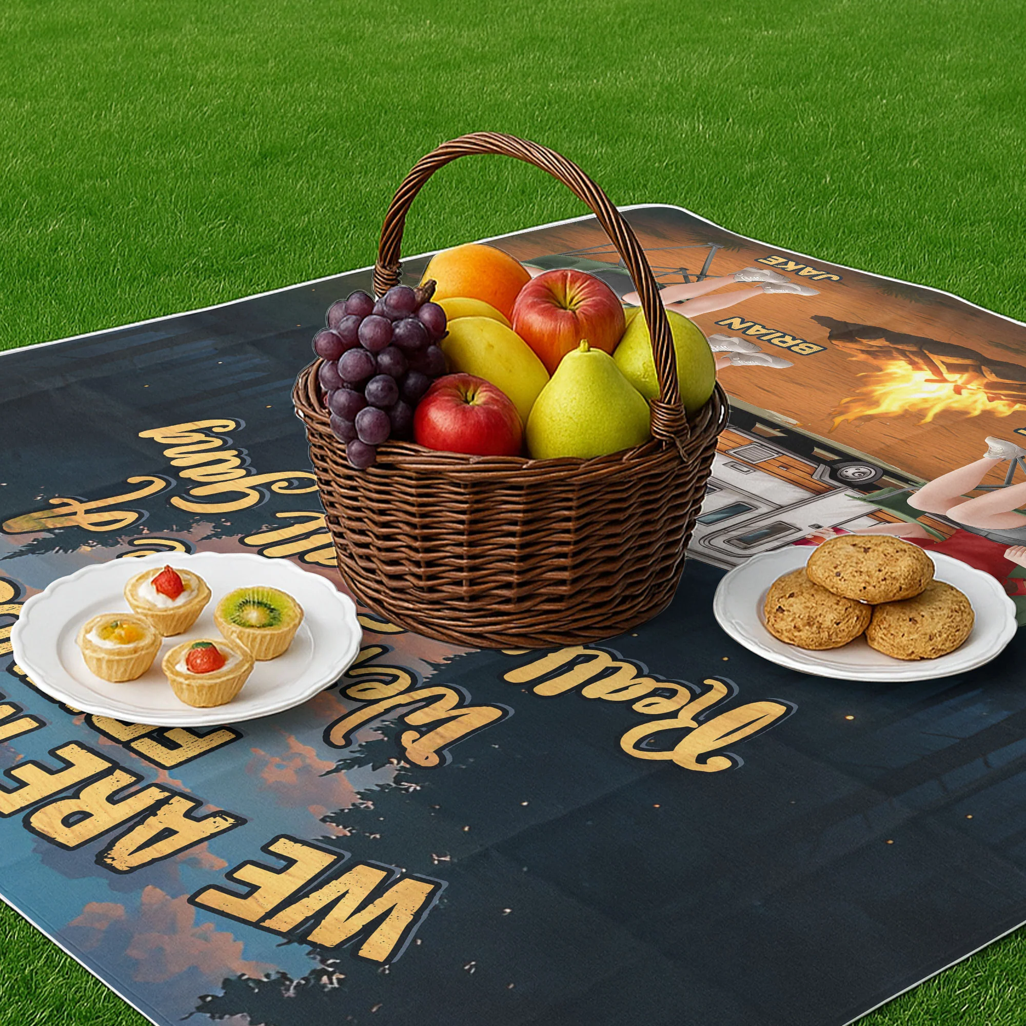We're More Than Friends - Personalized Picnic Blanket - Image 3