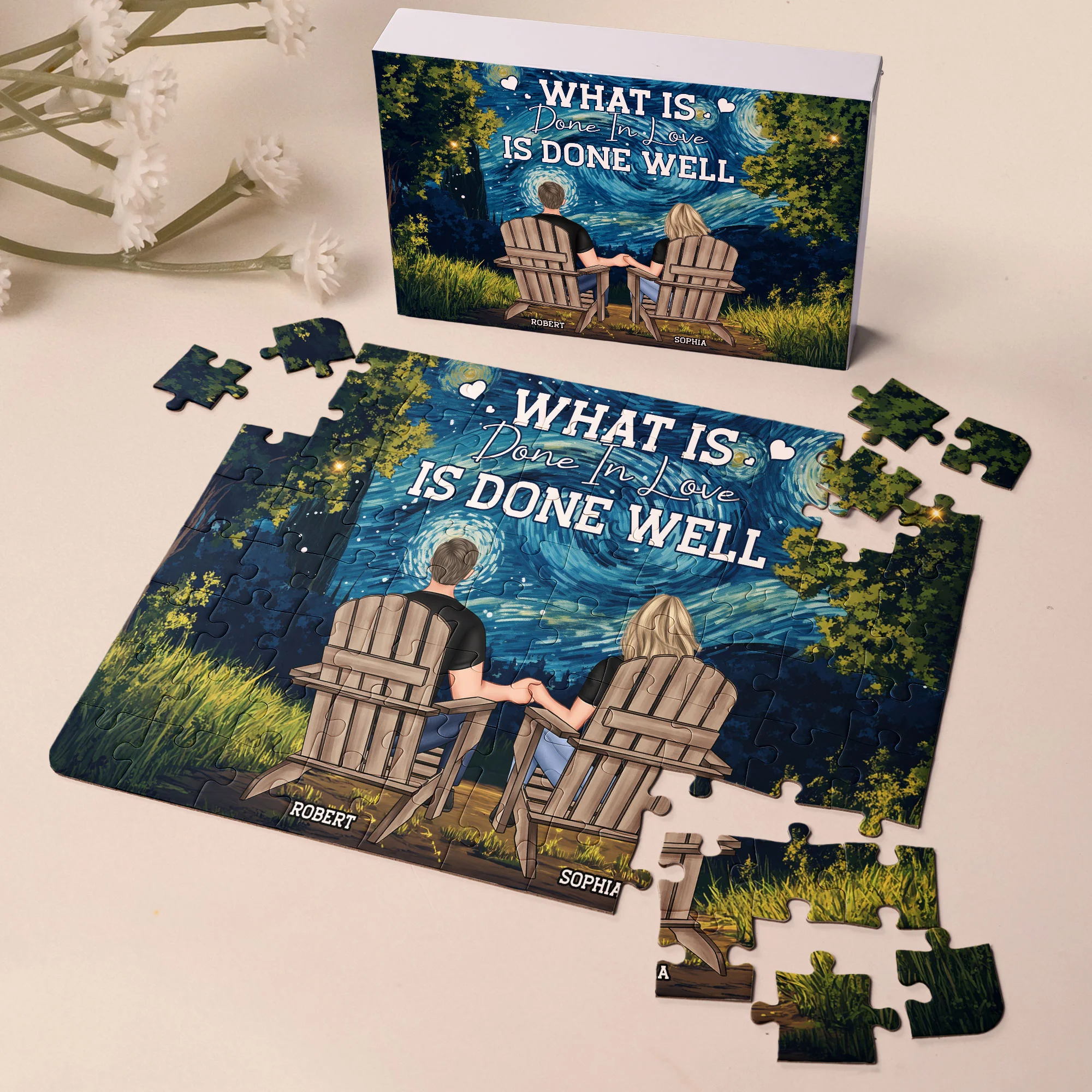 Whatever Is Done In Love Is Done Well - Personalized Jigsaw Puzzle - Image 2