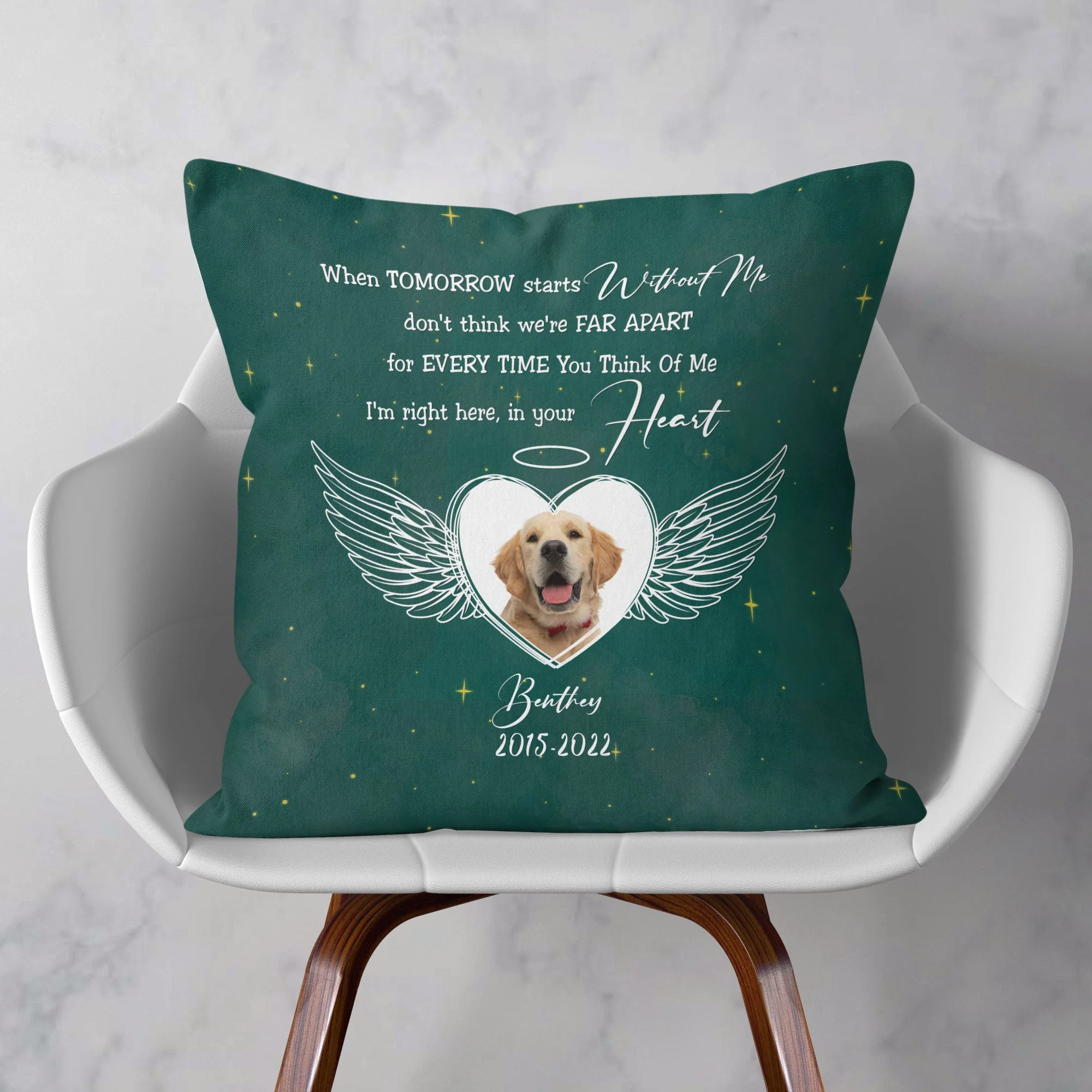 When Tomorrow Starts Without Me - Personalized Pillow (Insert Included) - Image 2