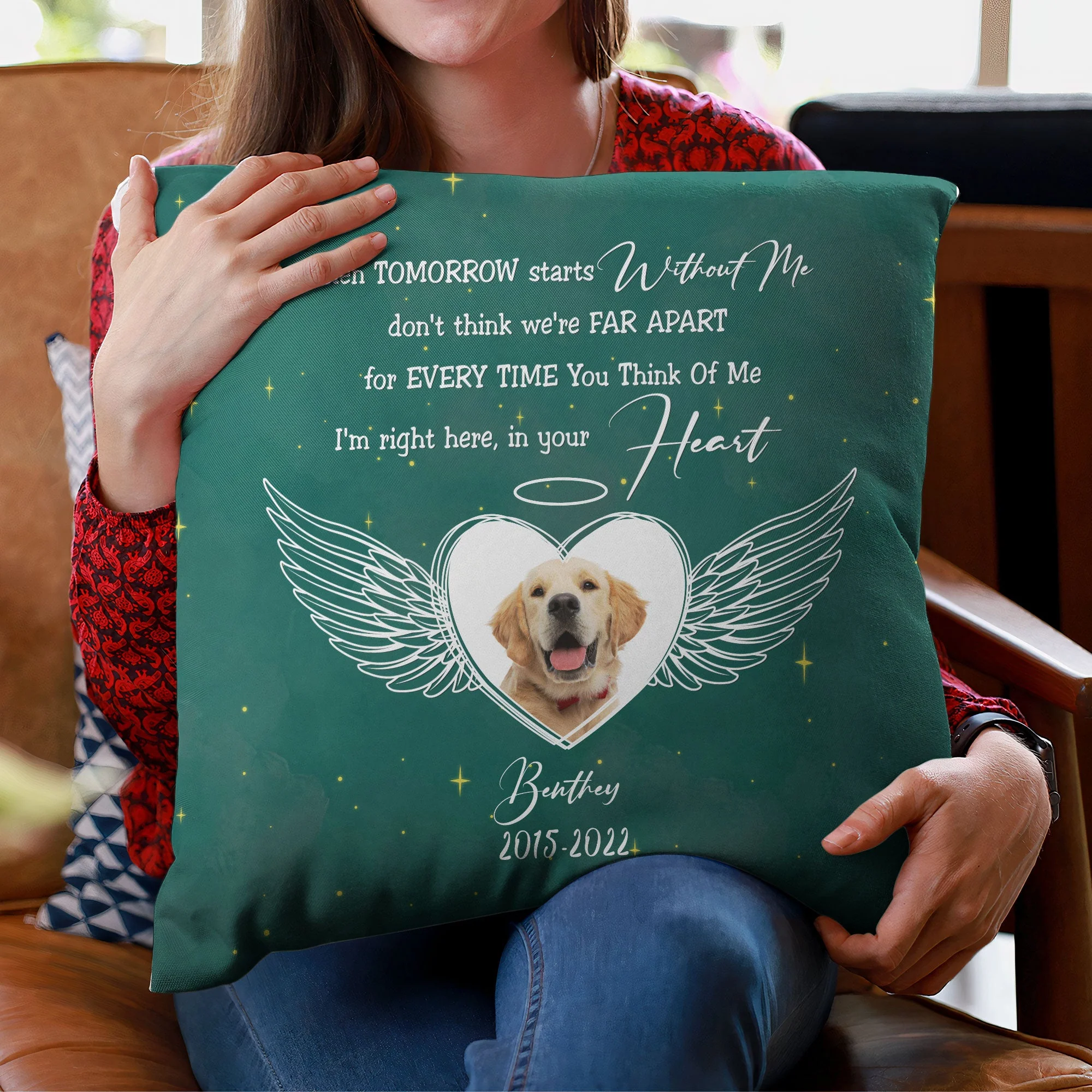 When Tomorrow Starts Without Me - Personalized Pillow (Insert Included) - Image 3
