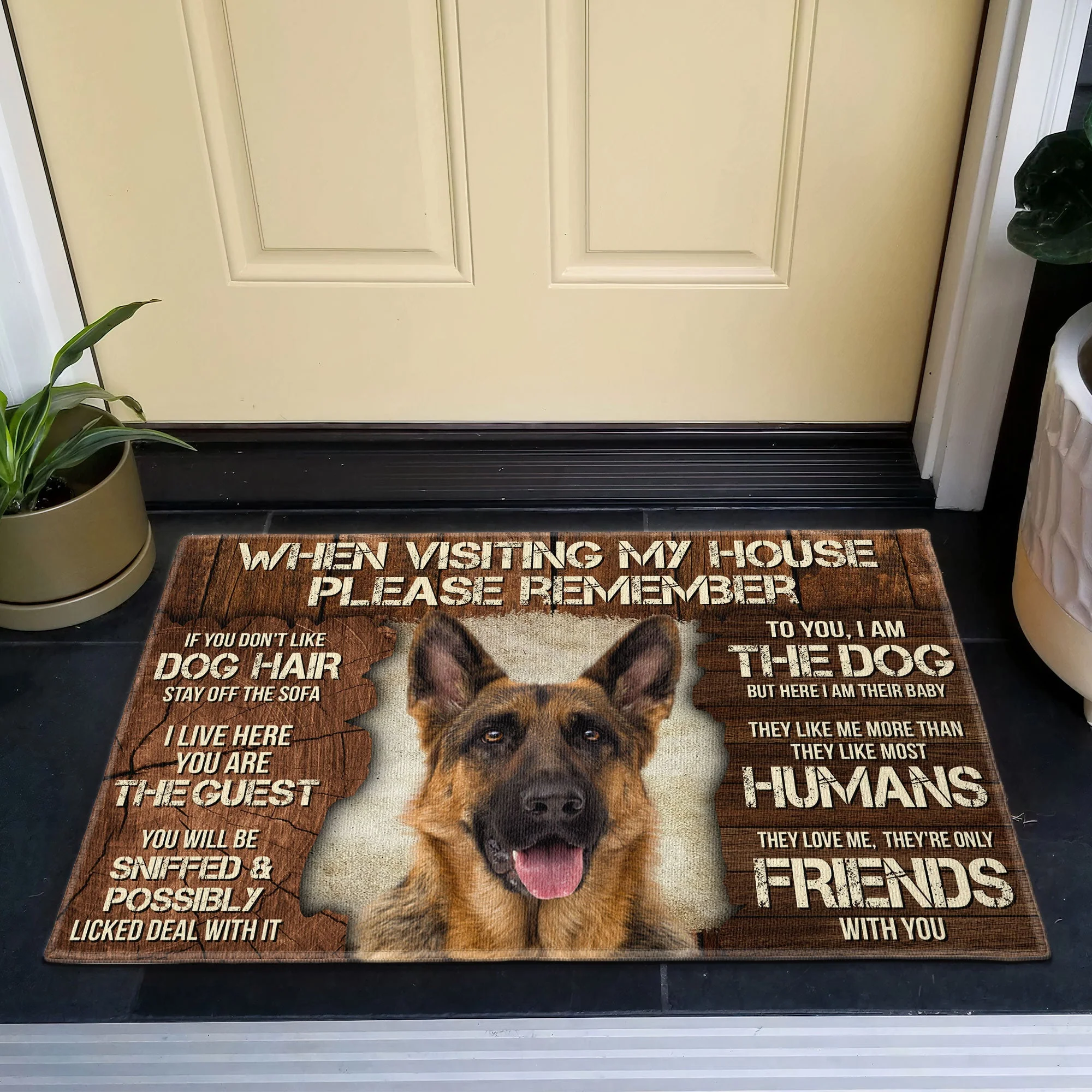 When Visiting My House Please Remember - Personalized Photo Doormat - Image 5