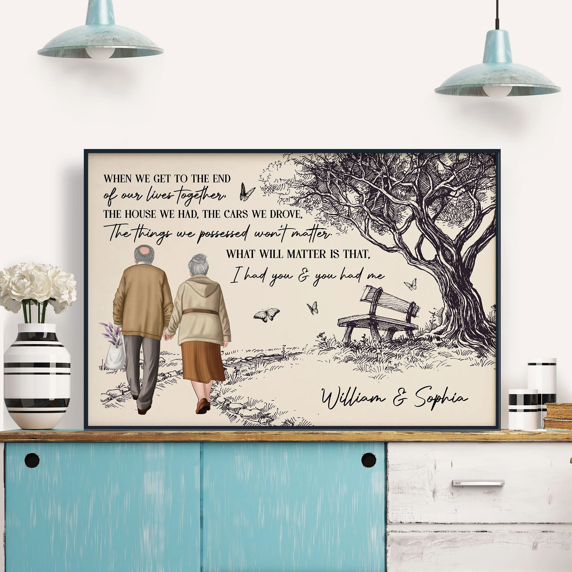 When We Get To The End Of Our Lives Together Old Couples - Personalized Poster - Image 3