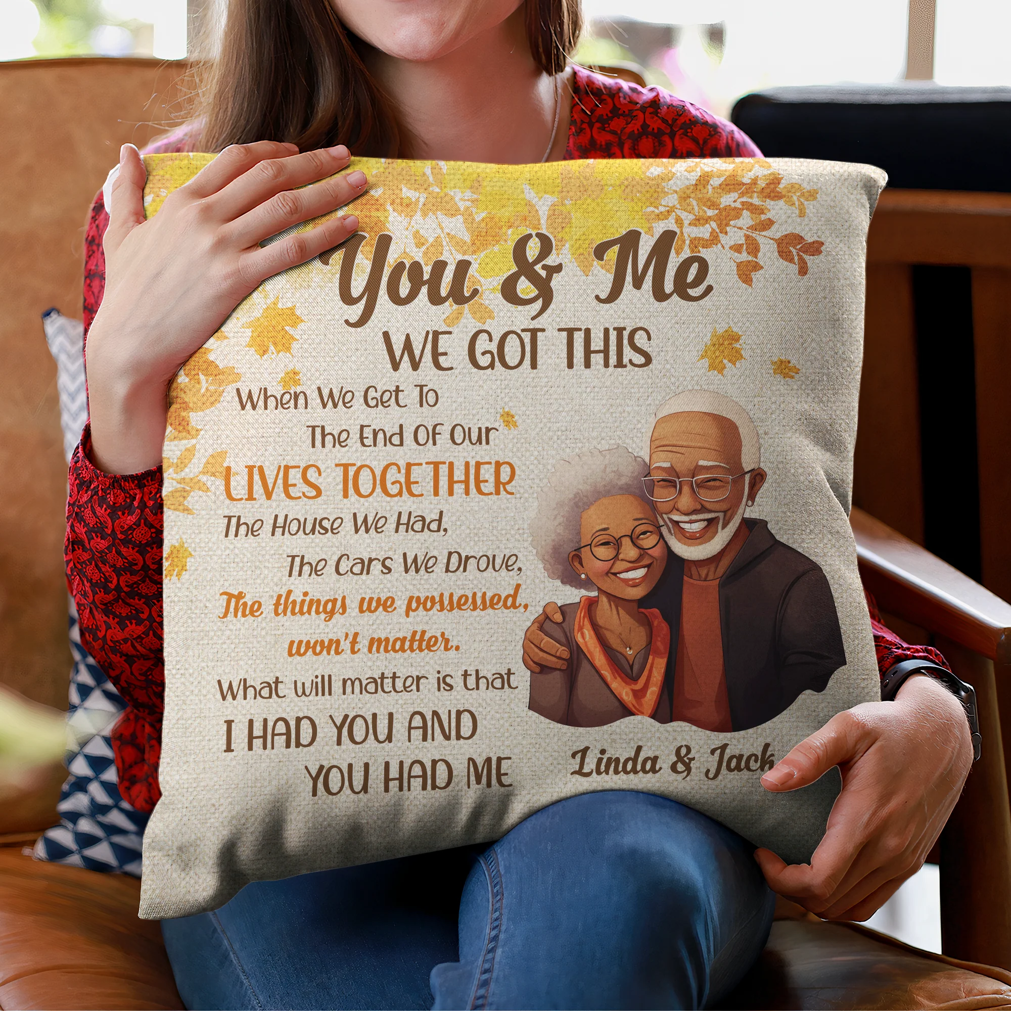 When We Get To The End Of Our Lives Together - Personalized Pillow (Insert Included) - Image 6