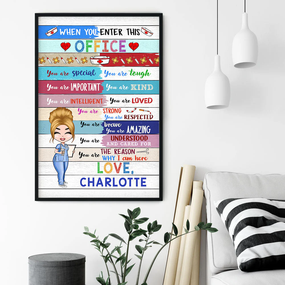 When You Enter This Office  - Personalized Poster/Wrapped Canvas - Gift For Doctor & Nurse - Image 2