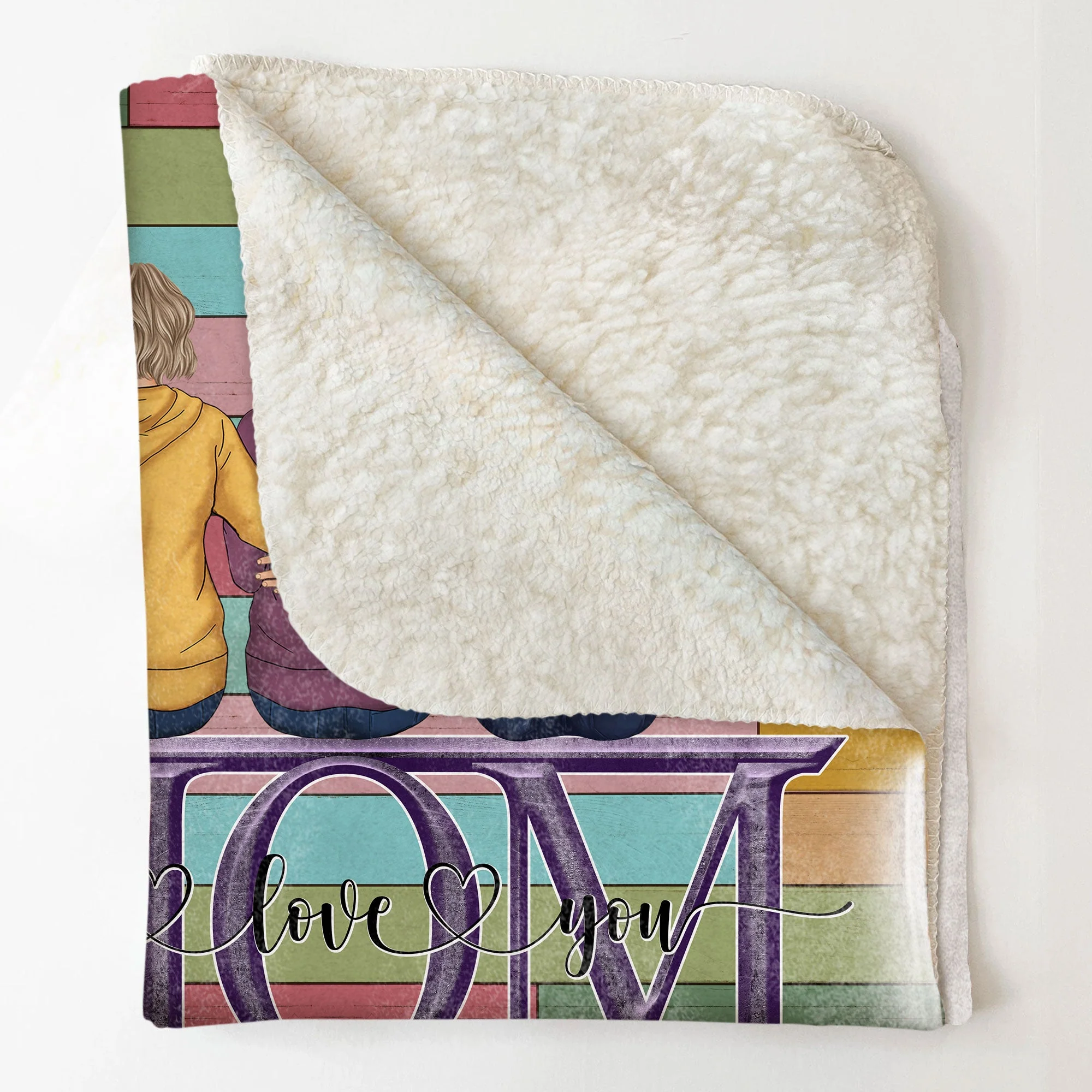 Whenever You Snuggle This Blanket - Personalized Blanket - Birthday Xmas Christmas Gift For Mom, Mother, Gift From Husband To Wife - Image 4