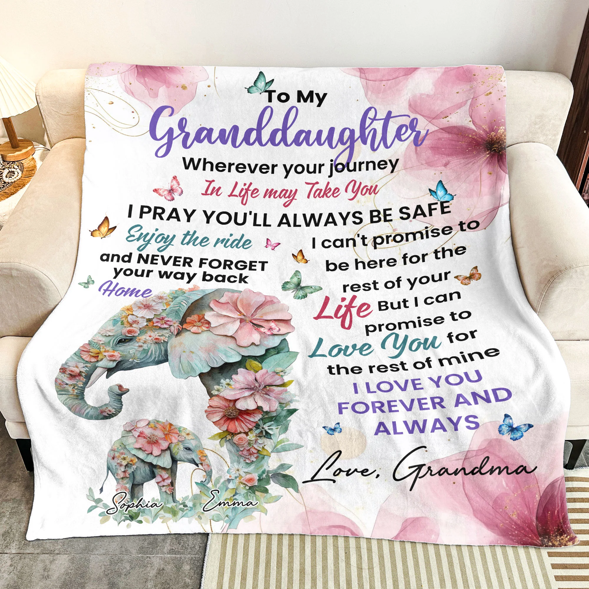 Wherever Your Journey In Life May Take You - Personalized Blanket - Image 3