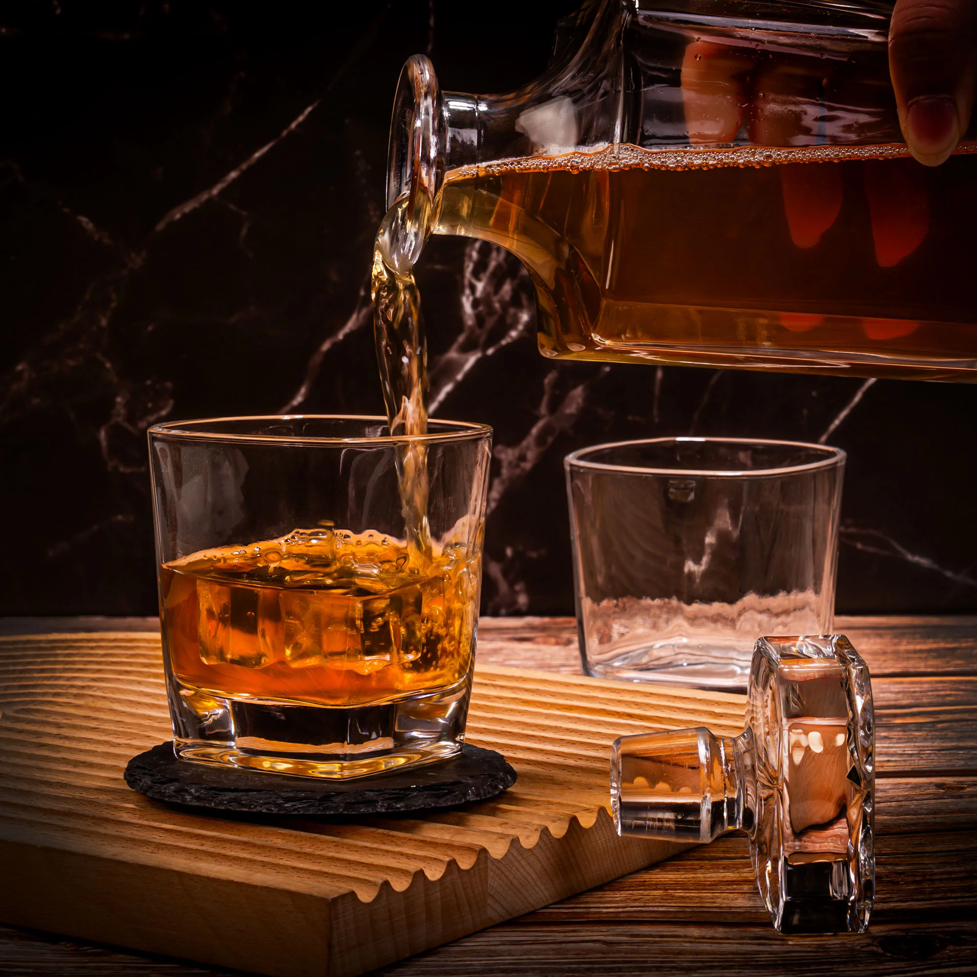 Whiskey Gift For Dad From The Reasons You Drink - Personalized Whiskey Decanter Set - Image 3