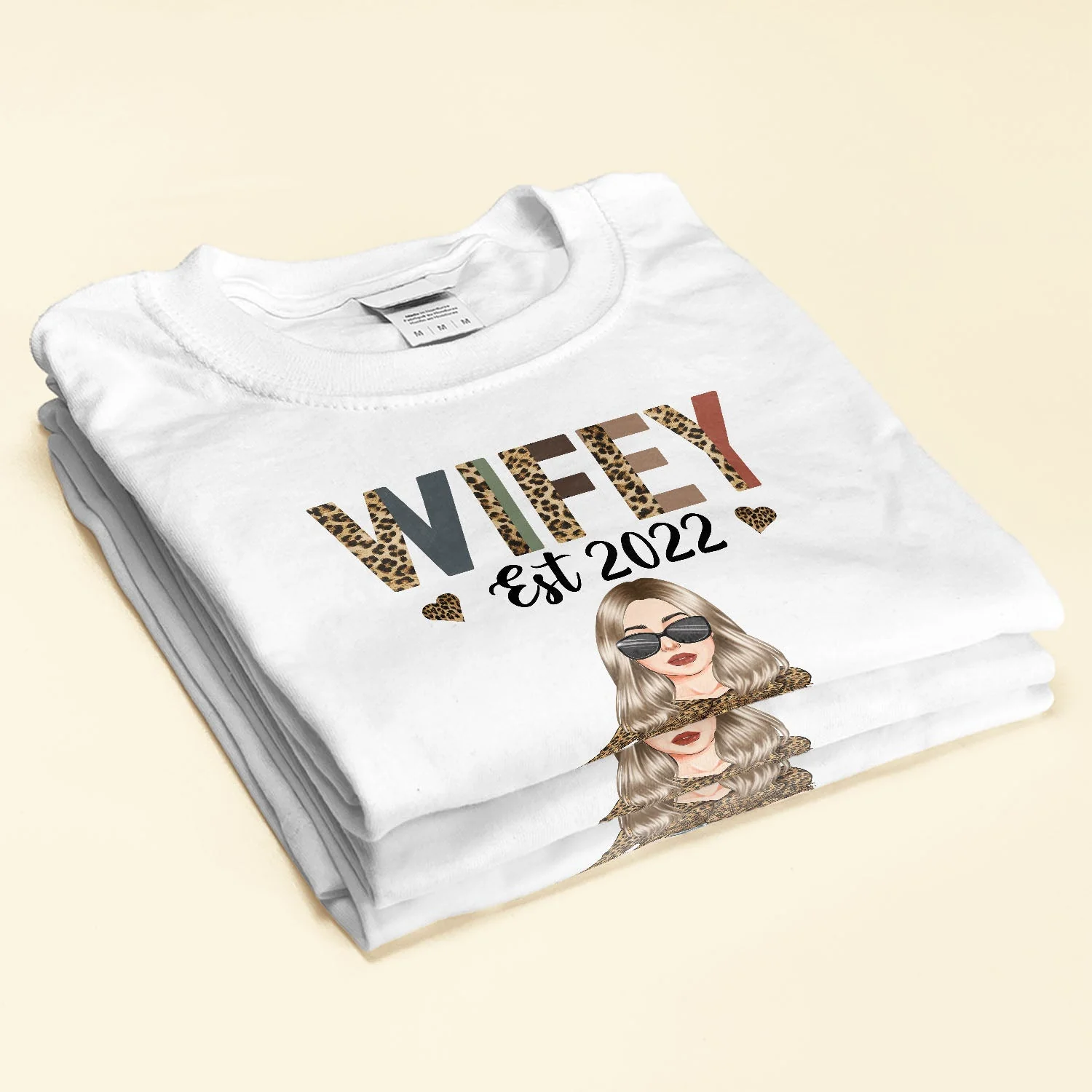 Wifey Est. (Year) - Personalized Shirt - Anniversary Gift For Wife, Girlfriend, Fianc?? - Image 2