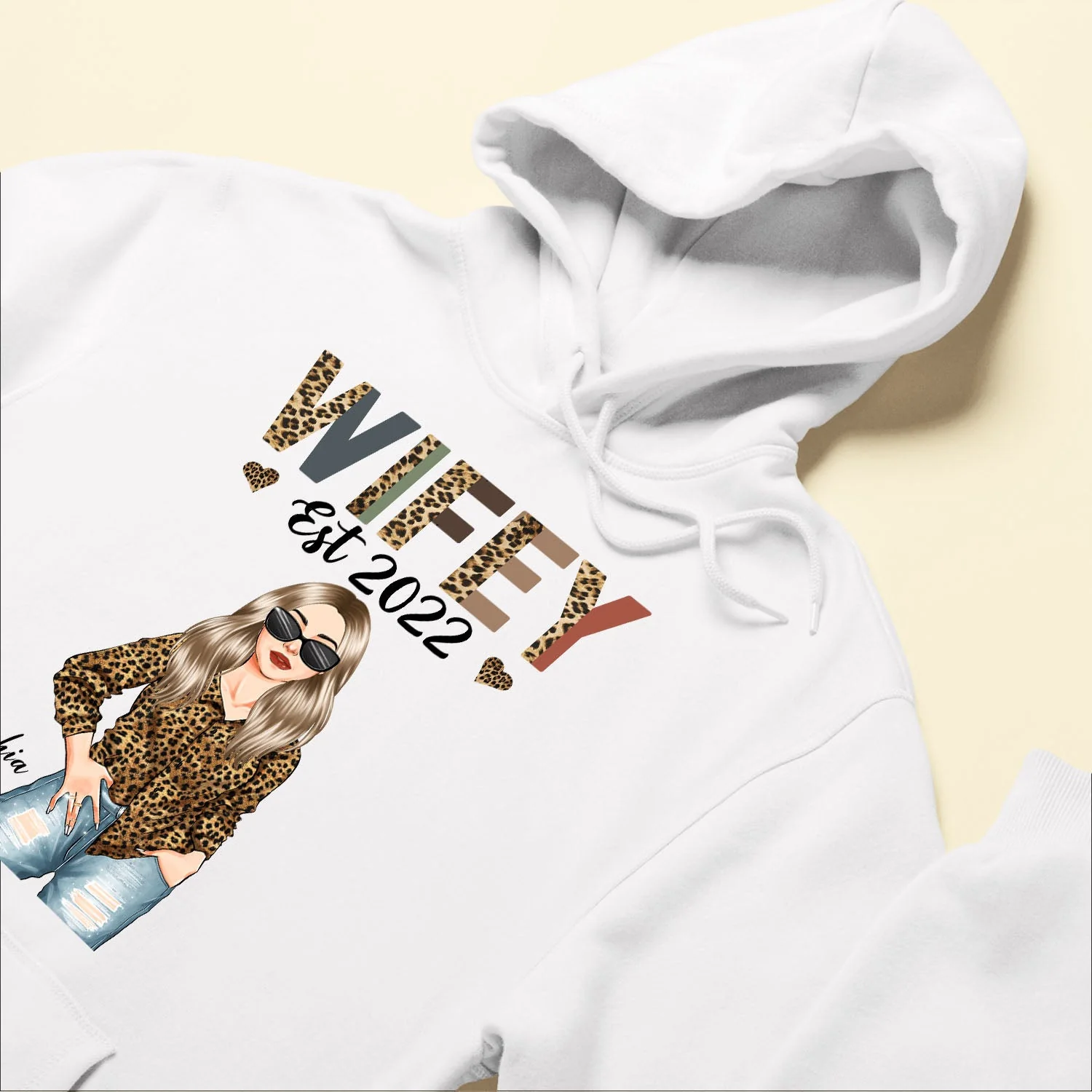 Wifey Est. (Year) - Personalized Shirt - Anniversary Gift For Wife, Girlfriend, Fianc?? - Image 5