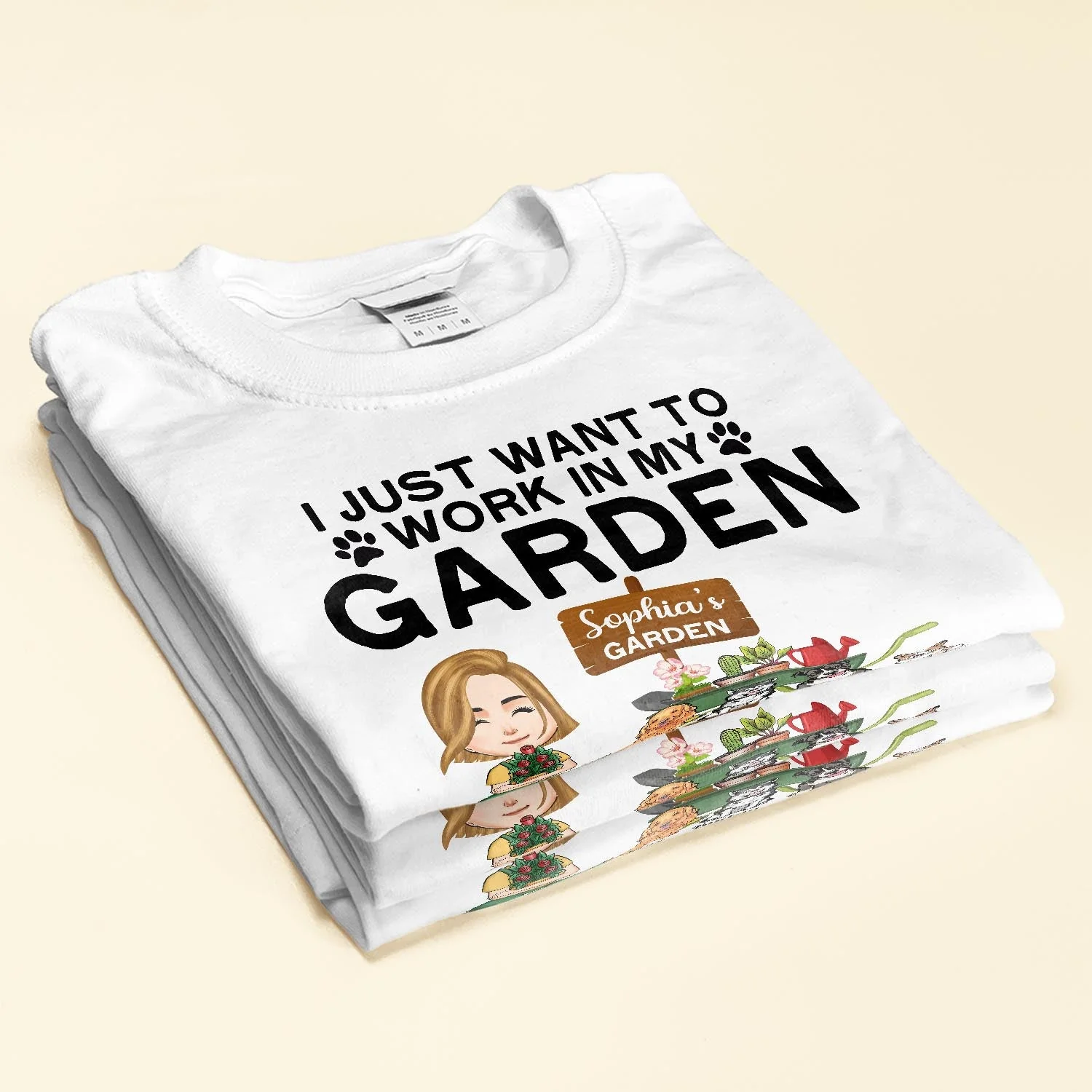 Work In My Garden And Hang Out With My Dogs - Personalized Shirt - Image 2