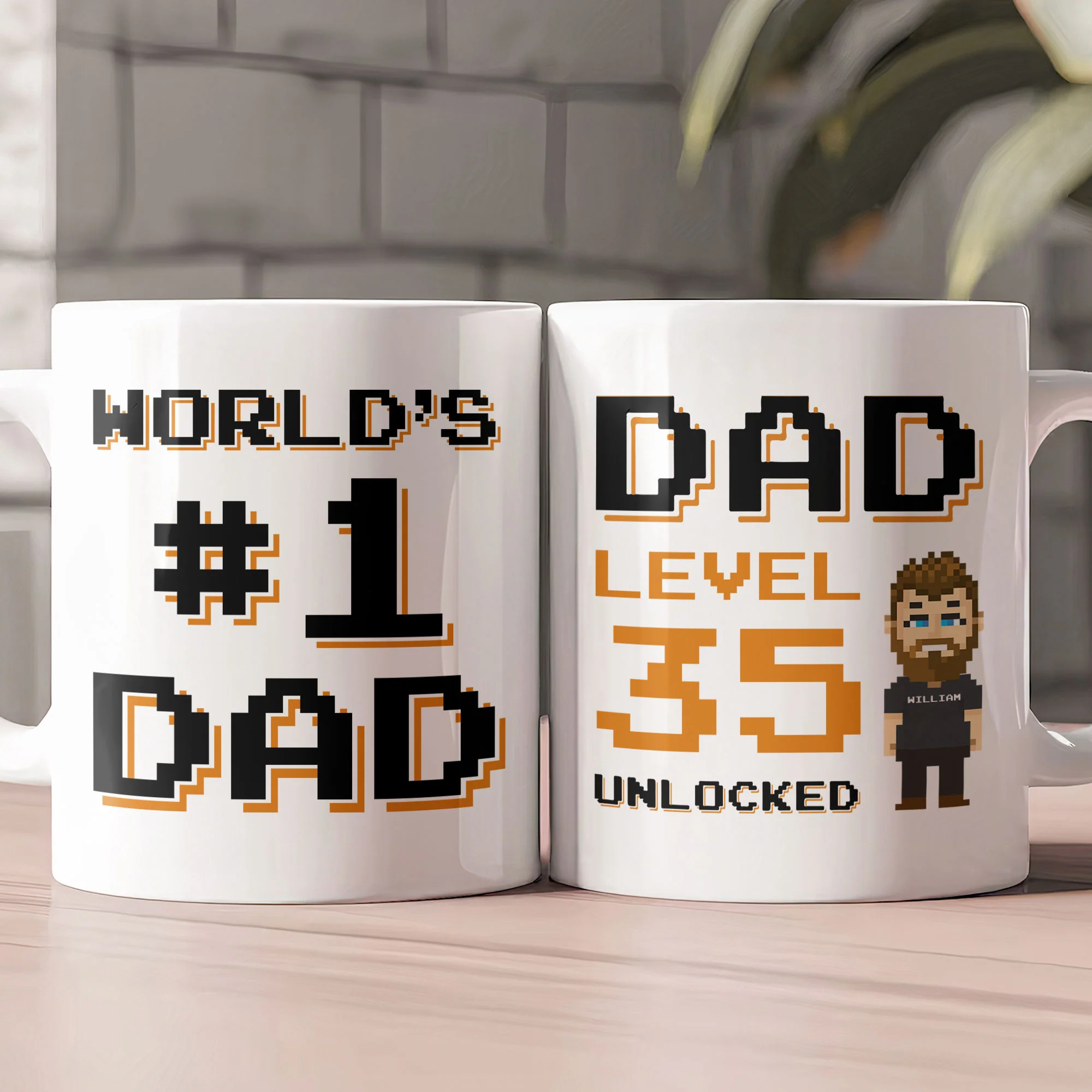 World's #1 Dad - Personalized Mug - Father's Day, Birthday Gift For Husband, Dad, Father, Daddy, Papa - Image 2