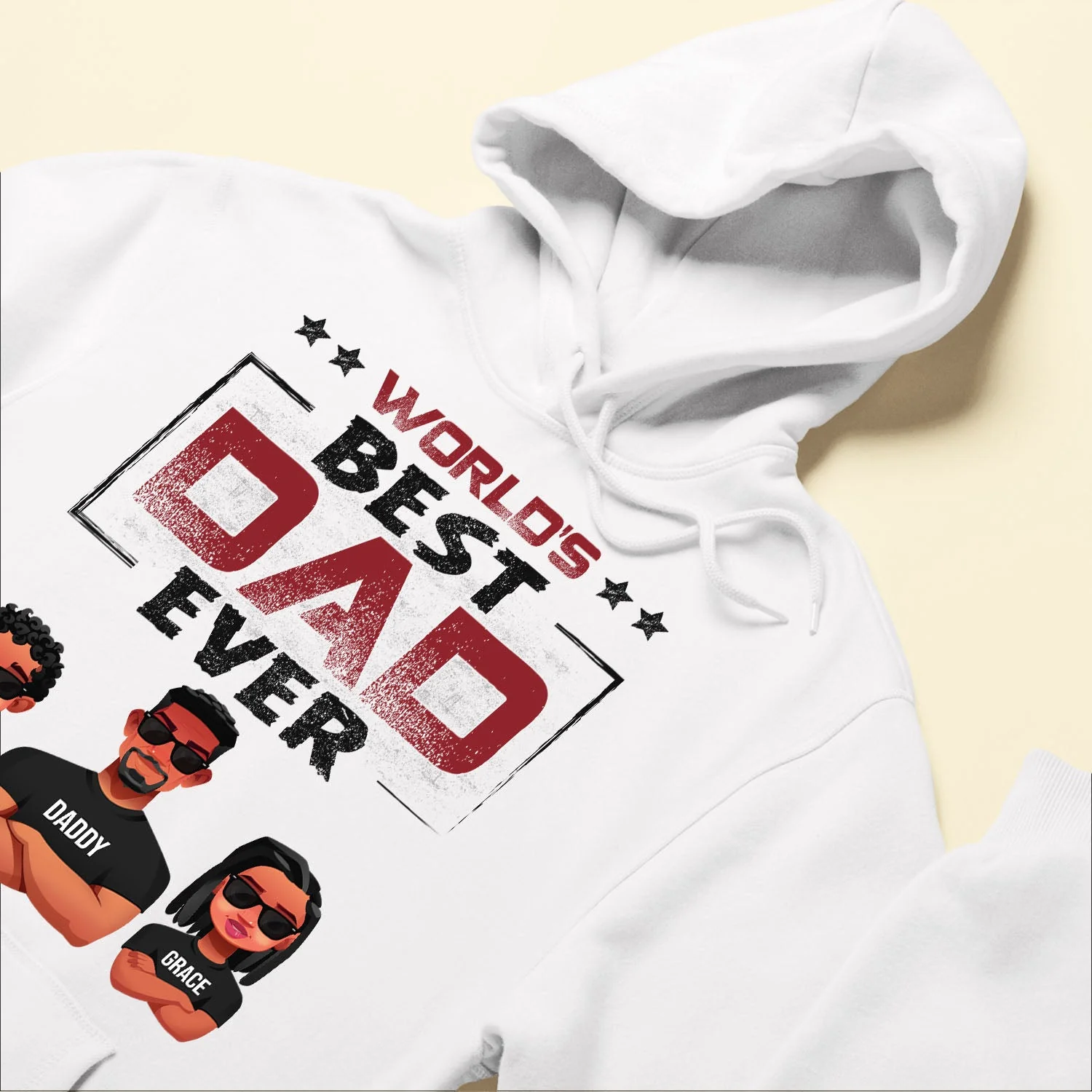 World's Best Dad Ever (Light Version) - Personalized Shirt - Image 6