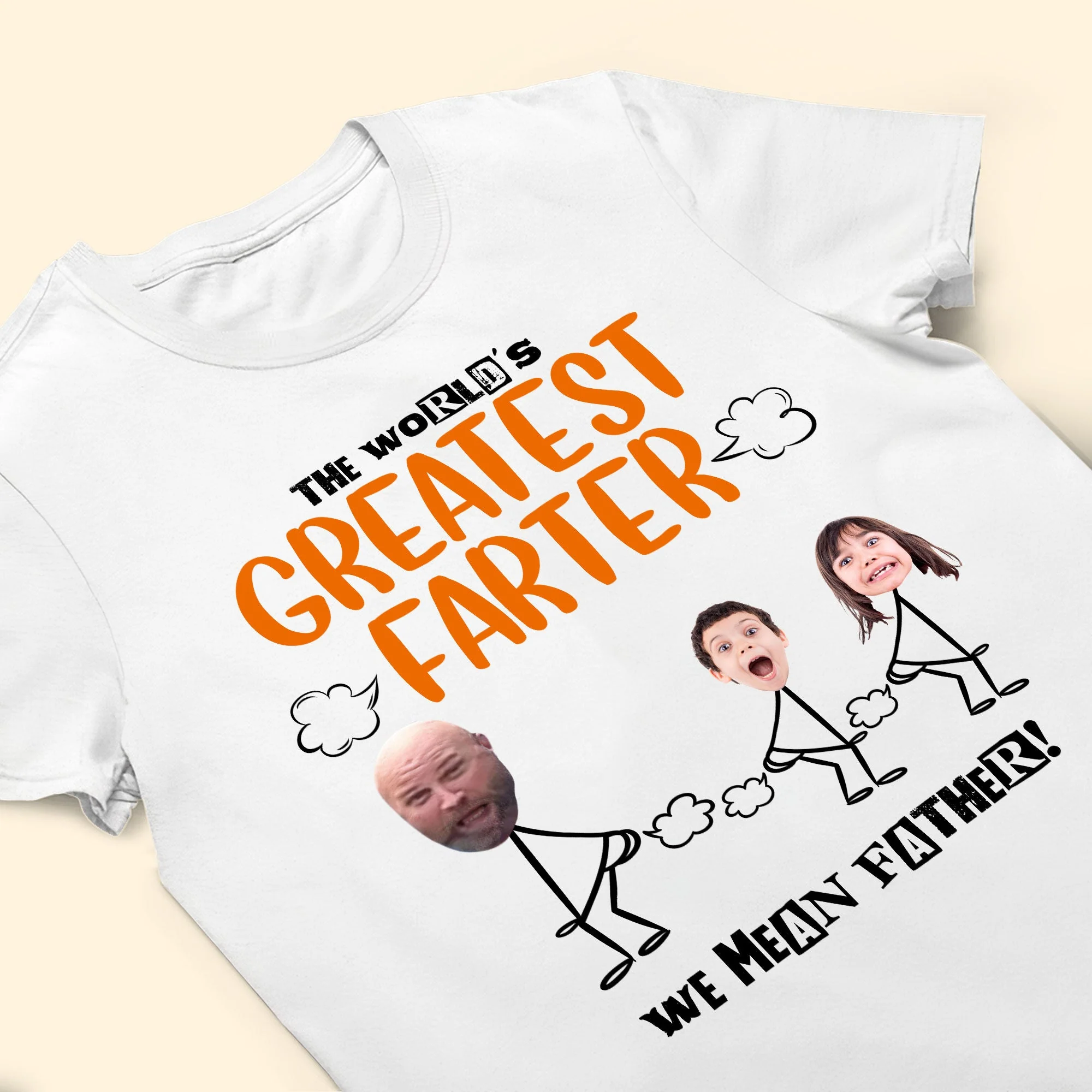 World's Best Farter Ever - Personalized Photo Shirt - Image 5