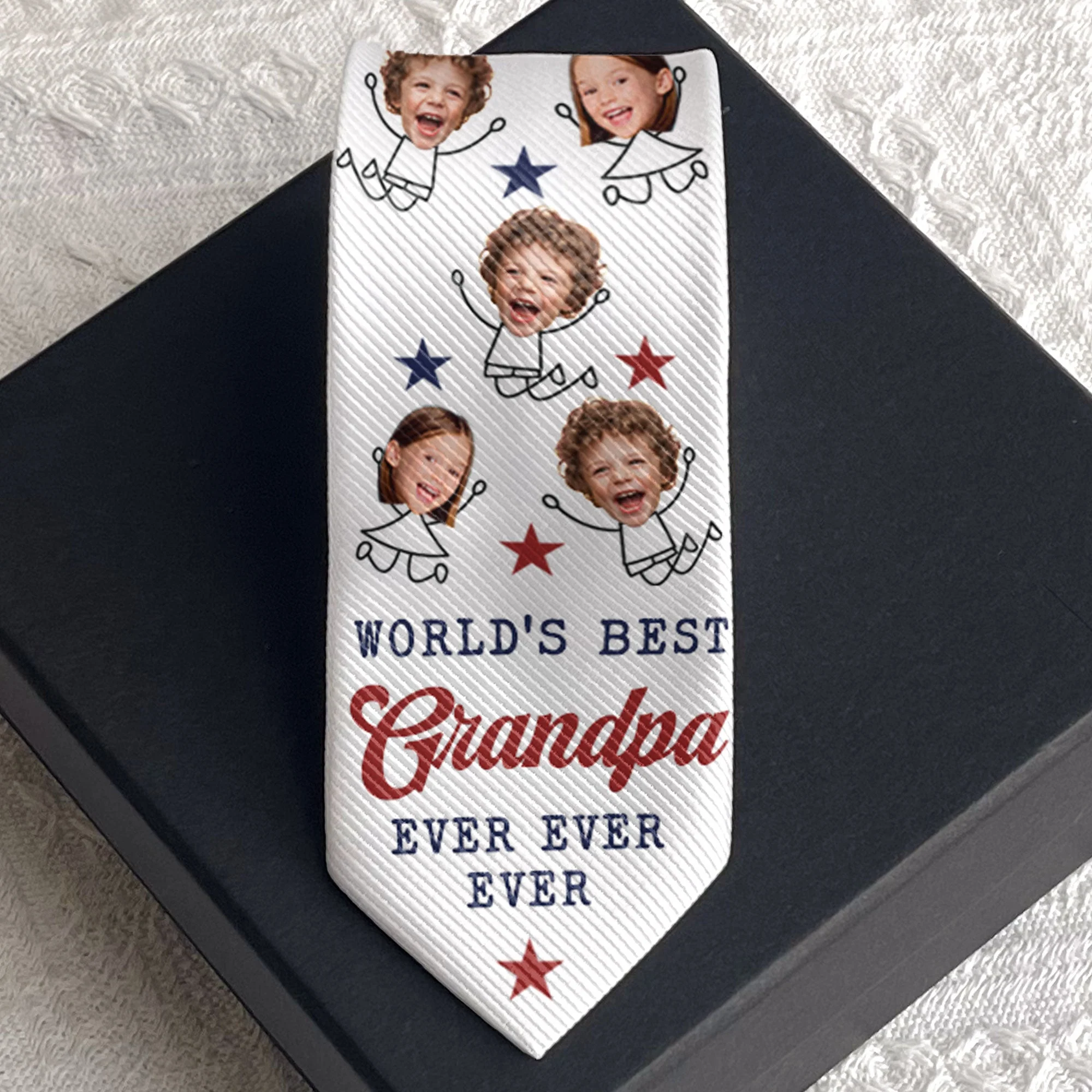 World's Best Grandpa - Custom Photo Tie - Image 6