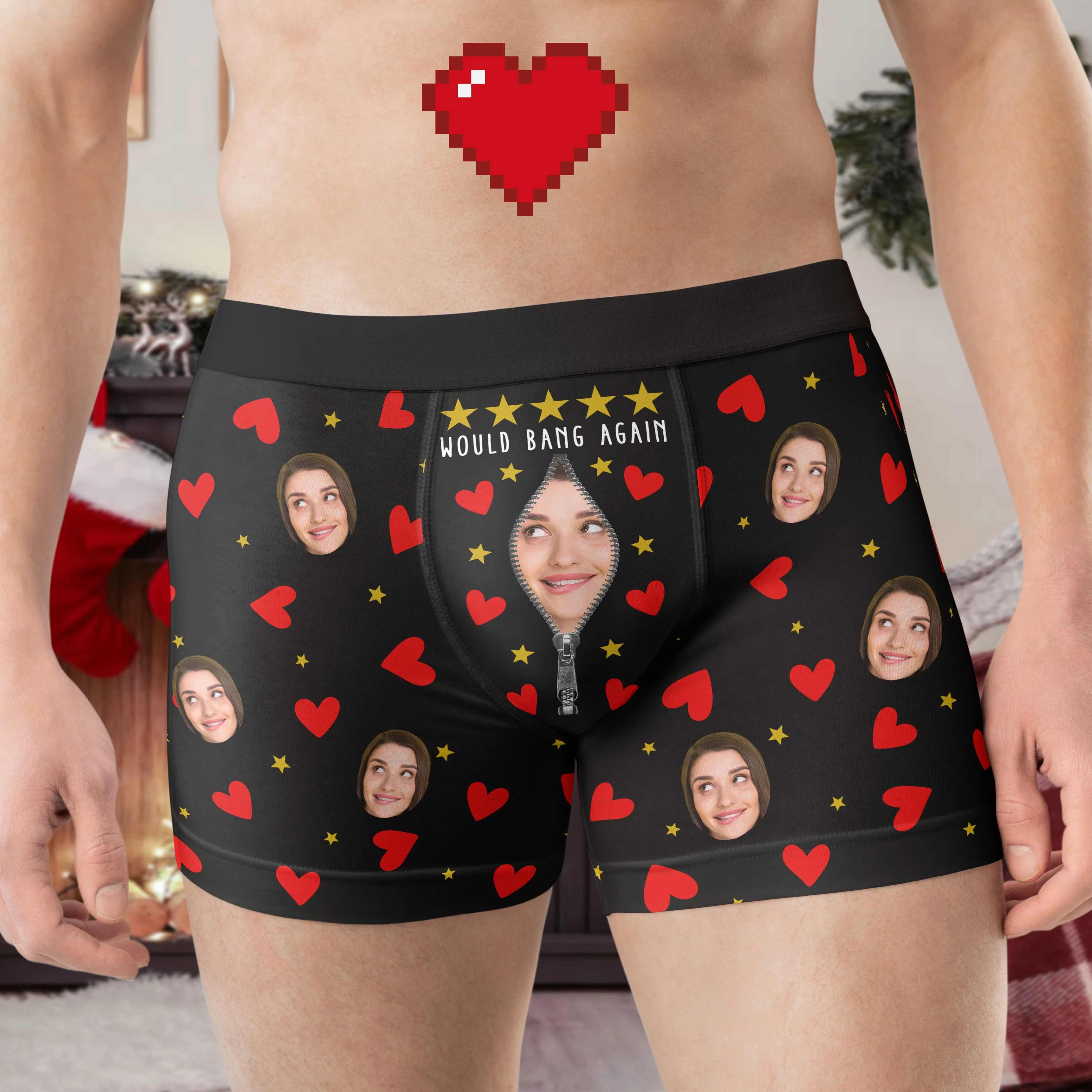Would Bang Again Would Eat Again Naughty Couples - Personalized Photo Couple Matching Underwear - Image 5