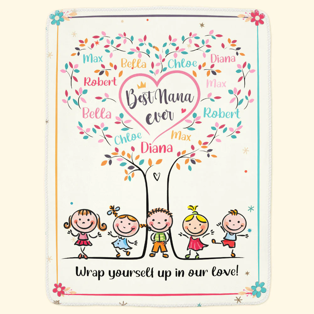 Wrap Yourself Up In Our Love - Personalized Blanket - Image 3