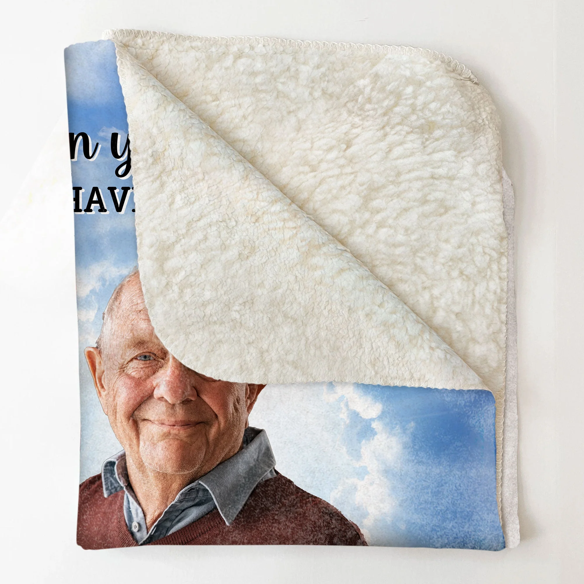 Wrap Yourself Up In This & Know I'm Here - Personalized Memory Photo Blanket - Image 6