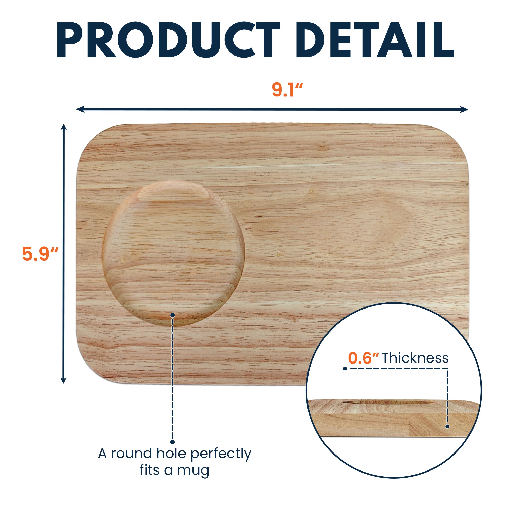 Yoga And Tea Calm The Soul - Custom Engraved Wooden Tea & Biscuit Board - Image 4