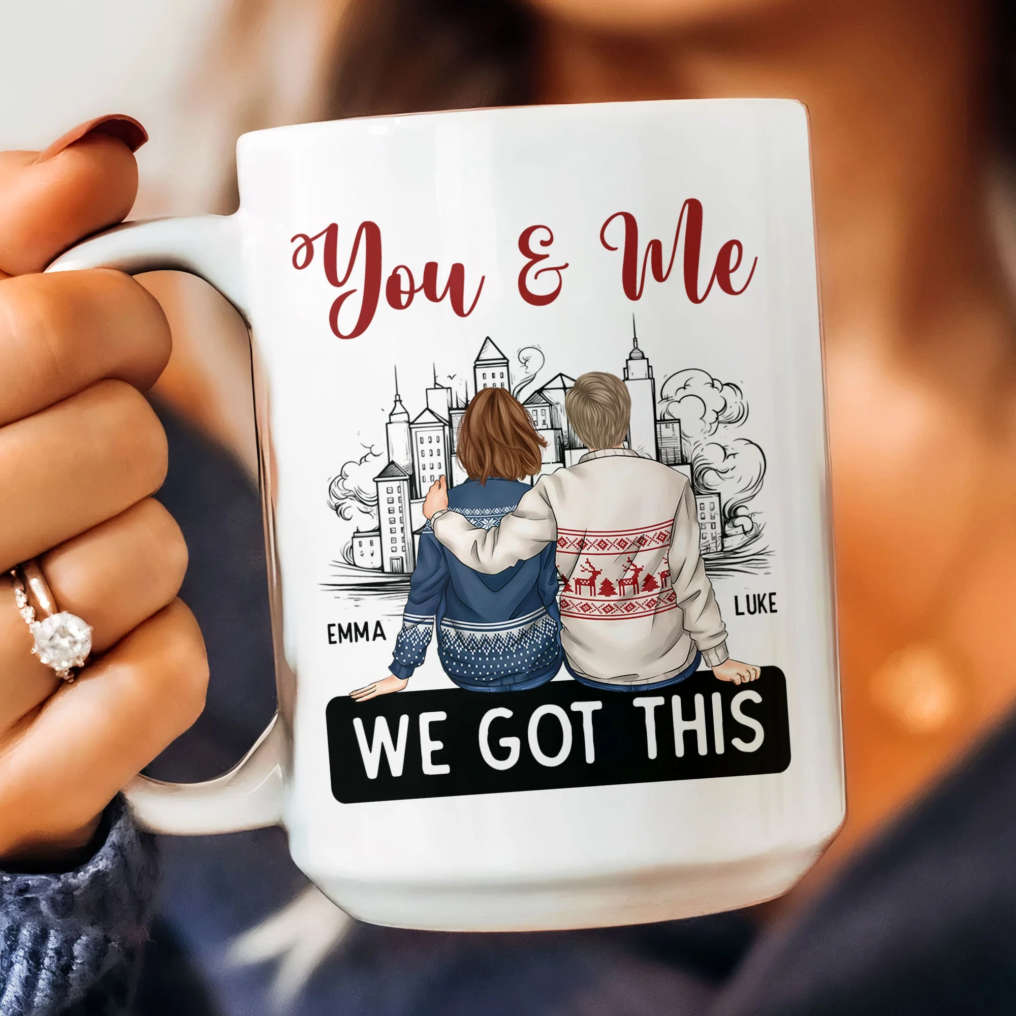 You And Me After 20 Years You're Still Hotter Than This Coffee - Personalized Mug - Image 4