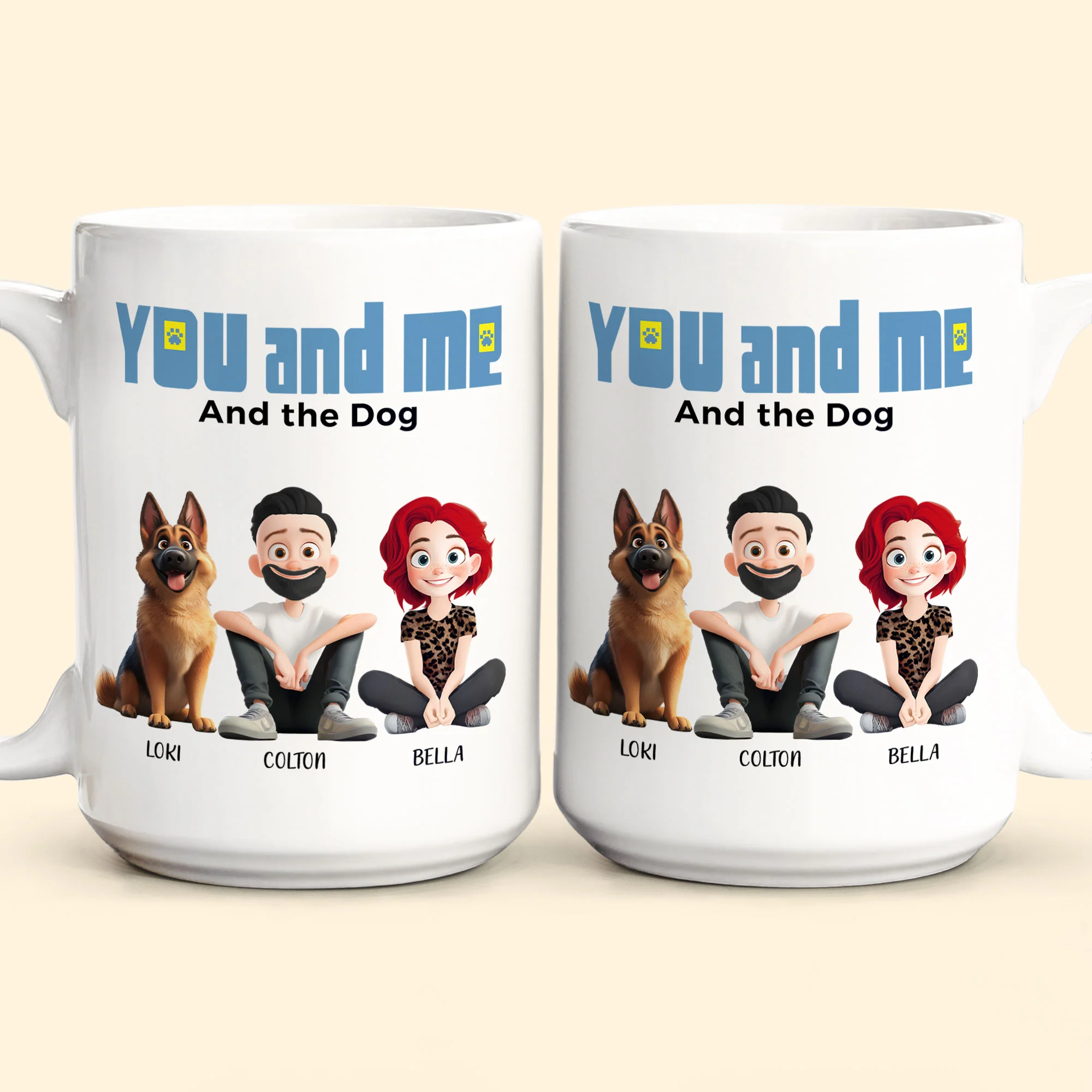 You And Me For Dog Parents - Personalized Mug - Image 7