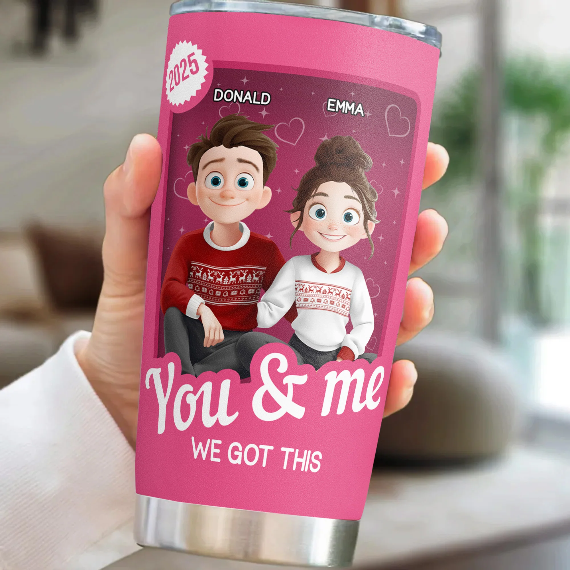 You And Me We Got This - Couple Toy Box - Personalized Tumbler Cup - Image 4