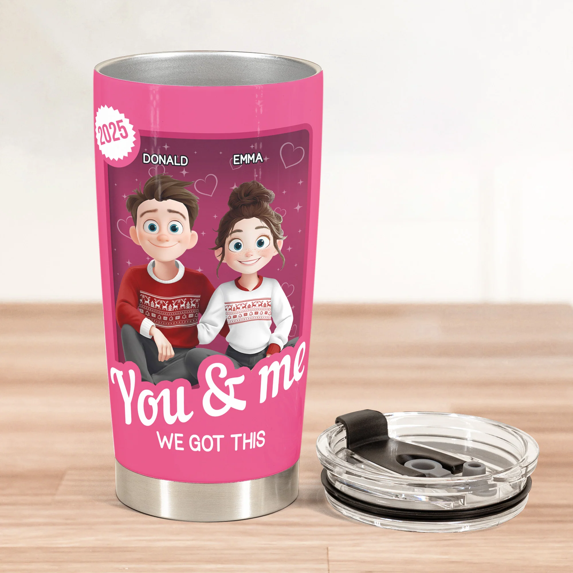 You And Me We Got This - Couple Toy Box - Personalized Tumbler Cup - Image 5