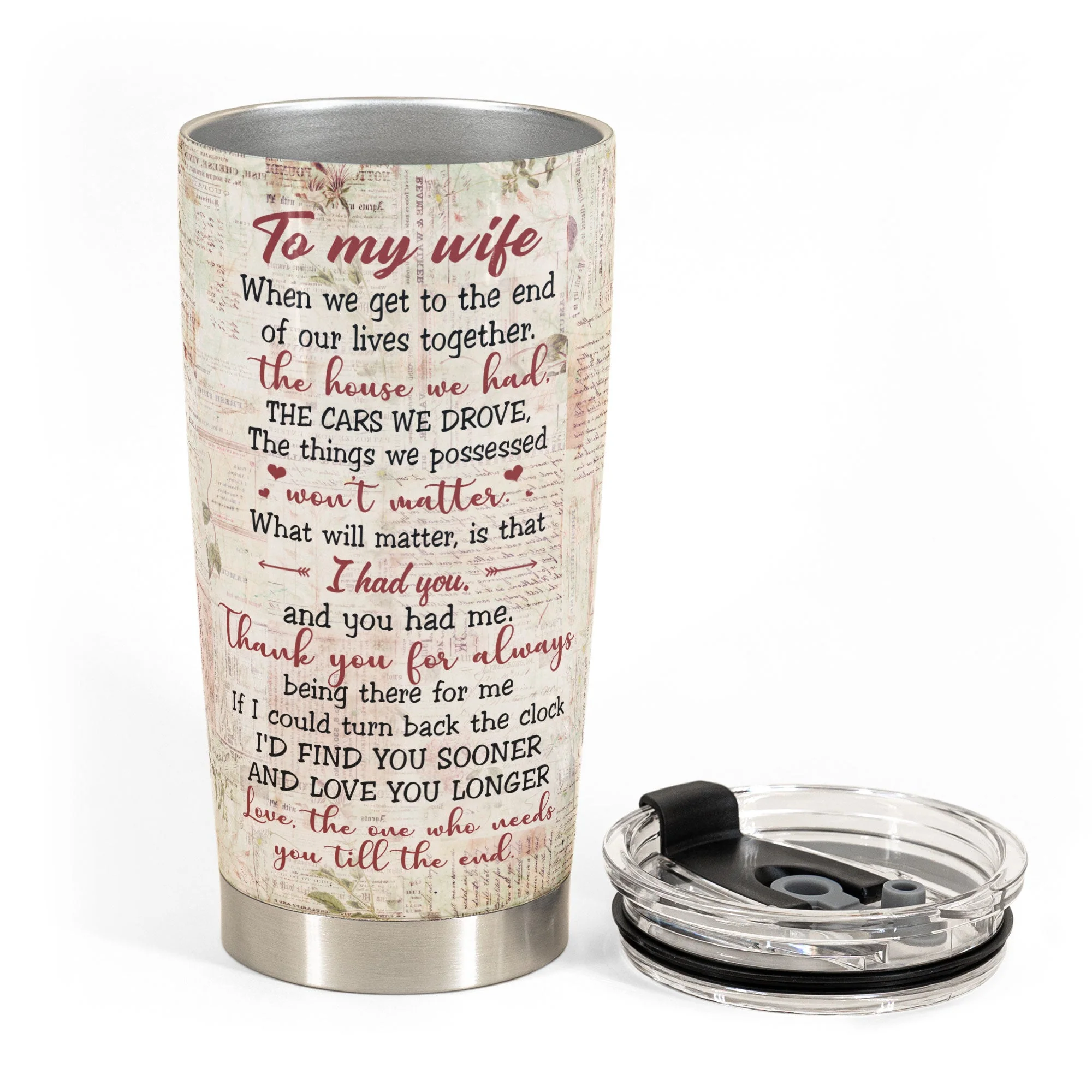 To My Wife, You And Me We Got This - Personalized Tumbler Cup - Image 3