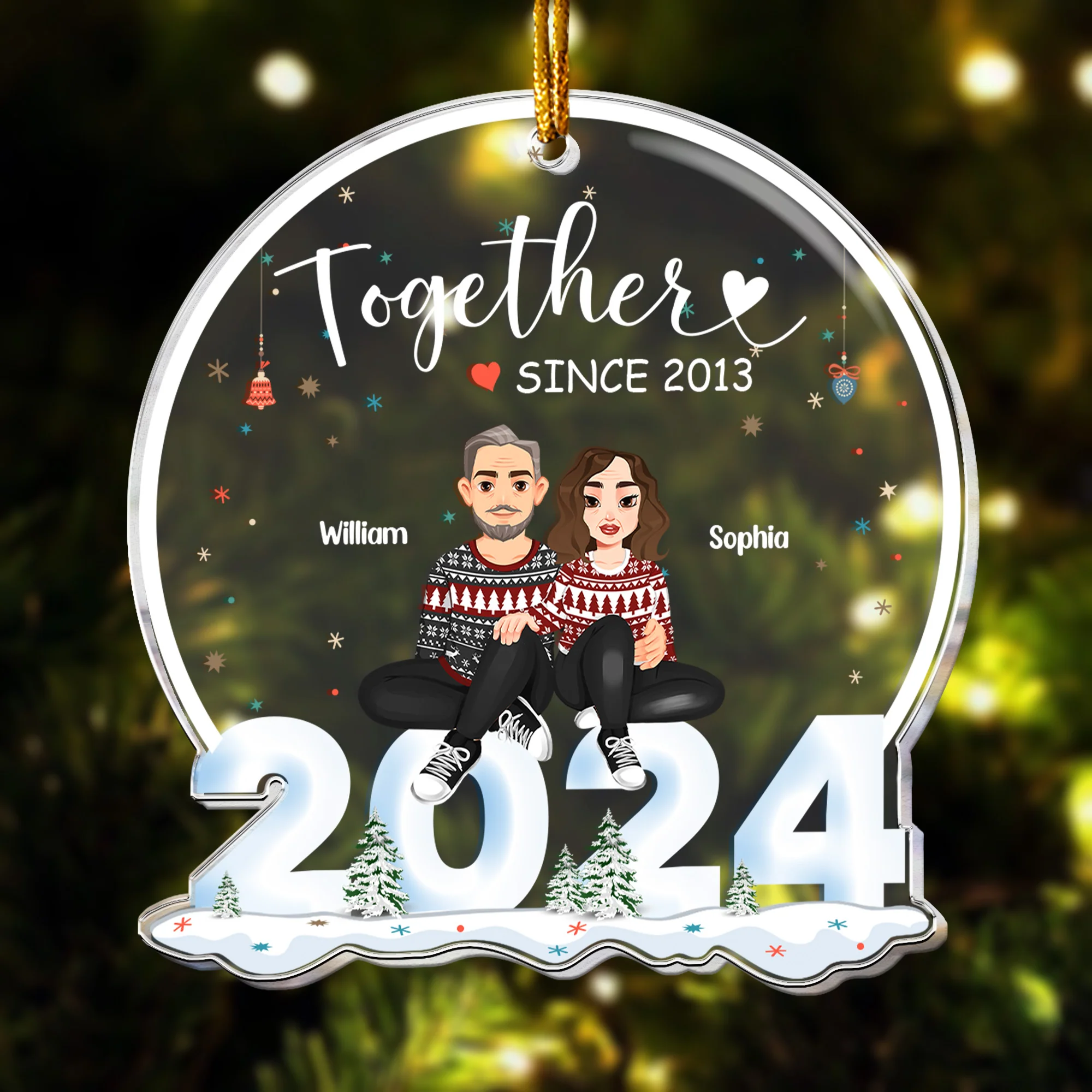 You And Me We Got This - Personalized Acrylic Ornament - Image 3