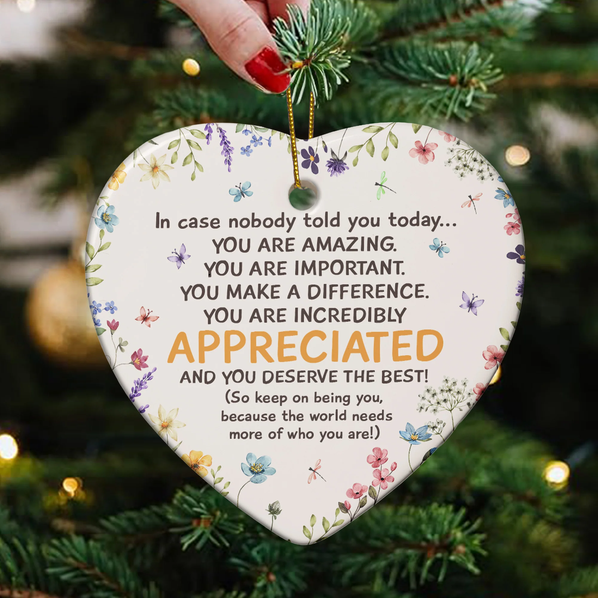 You Are Amazing - Ceramic Ornament - Image 2