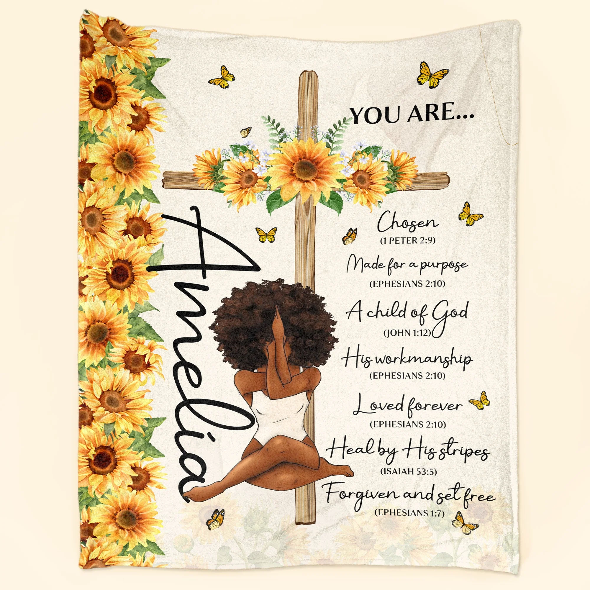 You Are Chosen - Personalized Photo Blanket - Image 2