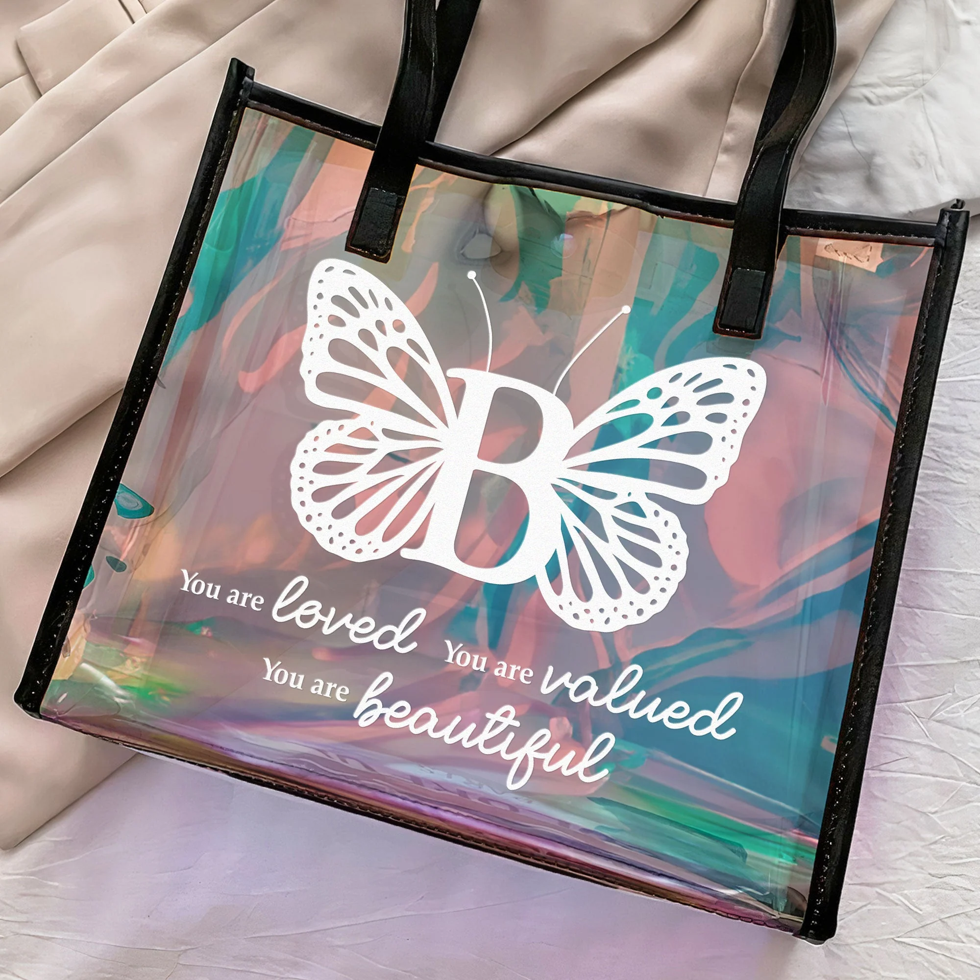 You Are Gifts For Women - Personalized Holographic Tote - Image 2