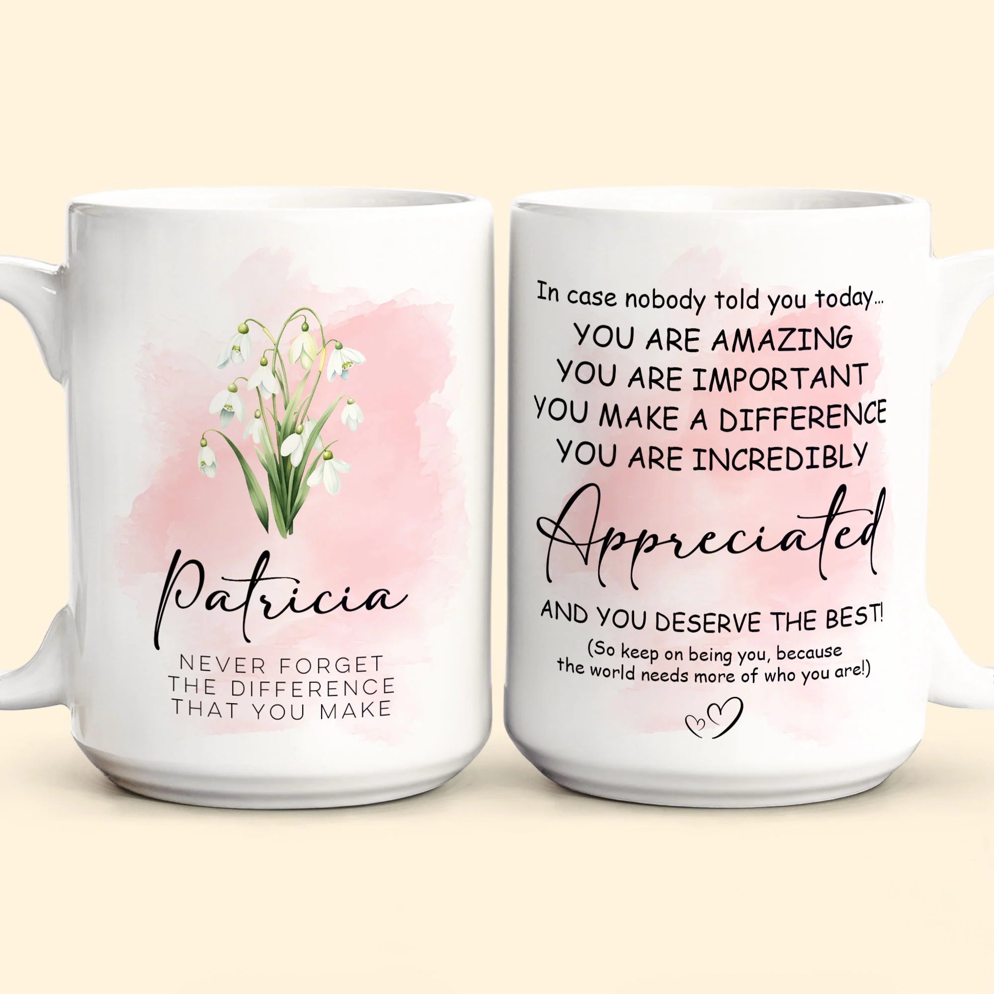You Are Incredibly Appreciated - Personalized Mug - Image 3