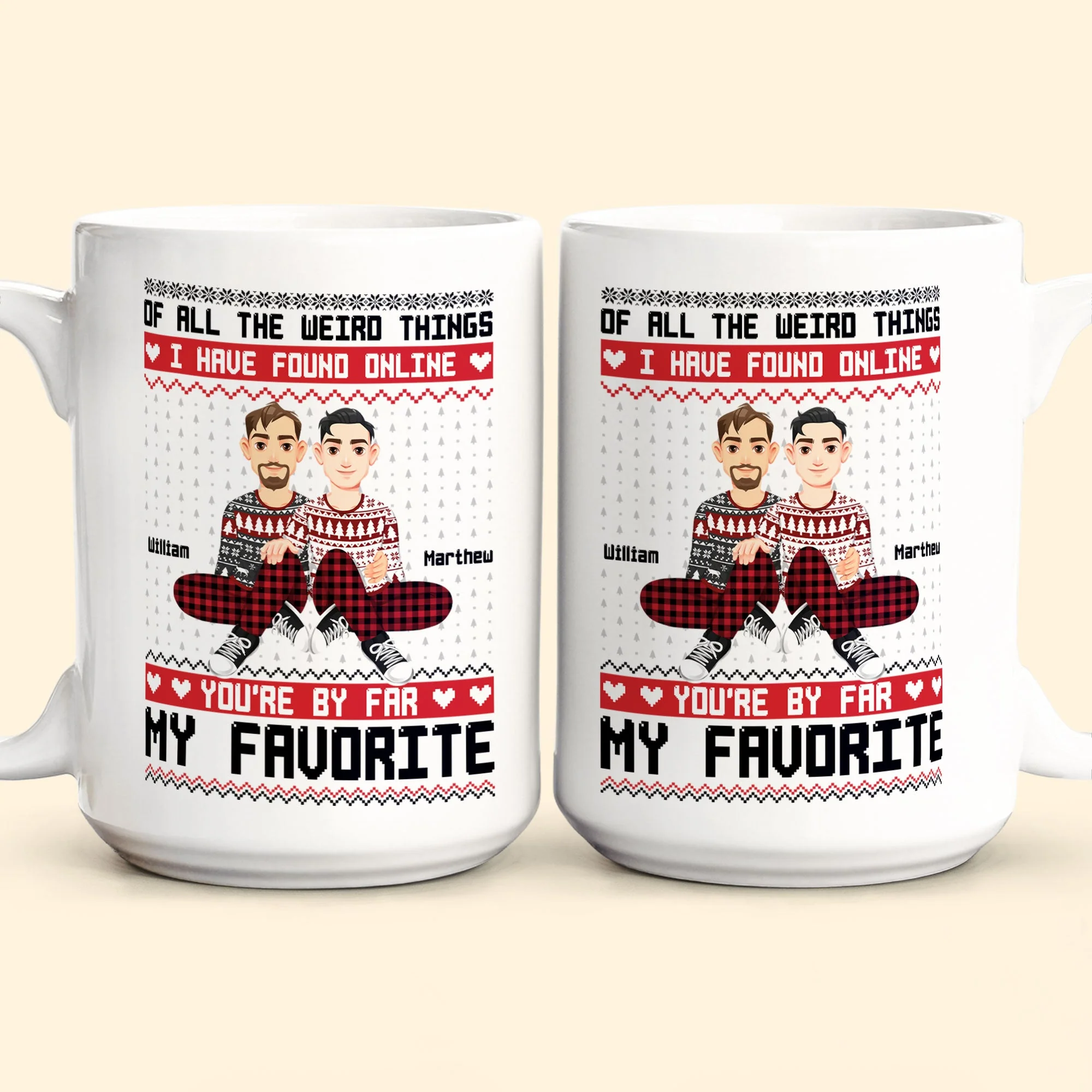 You Are My Favorite By Far Christmas Gift For Couples - Personalized Mug - Image 6