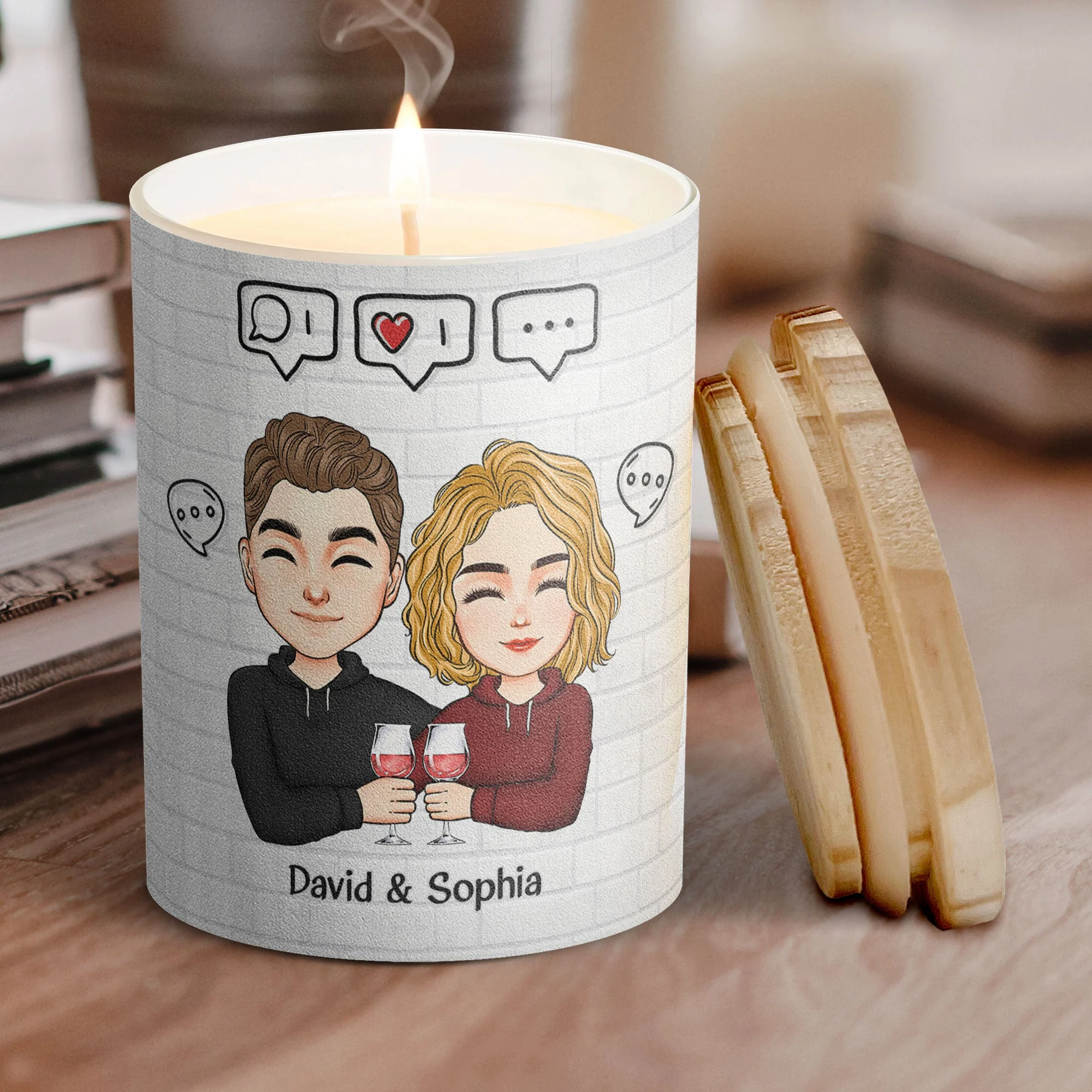 You Are My Favorite Notification - Personalized Candle - Image 2