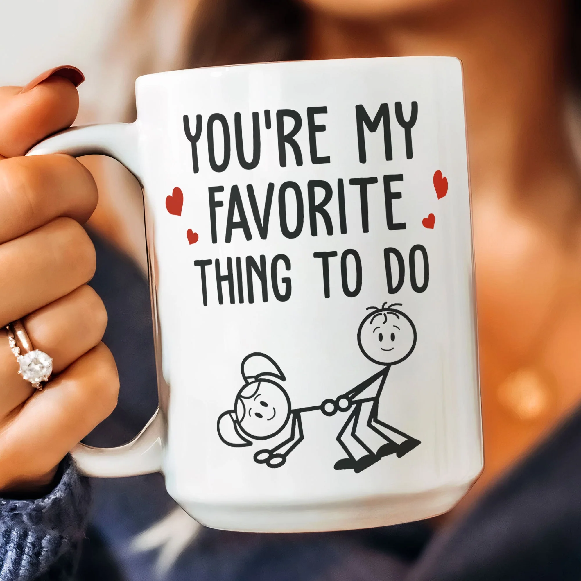You Are My Favorite Thing To Do - Personalized Mug - Image 4