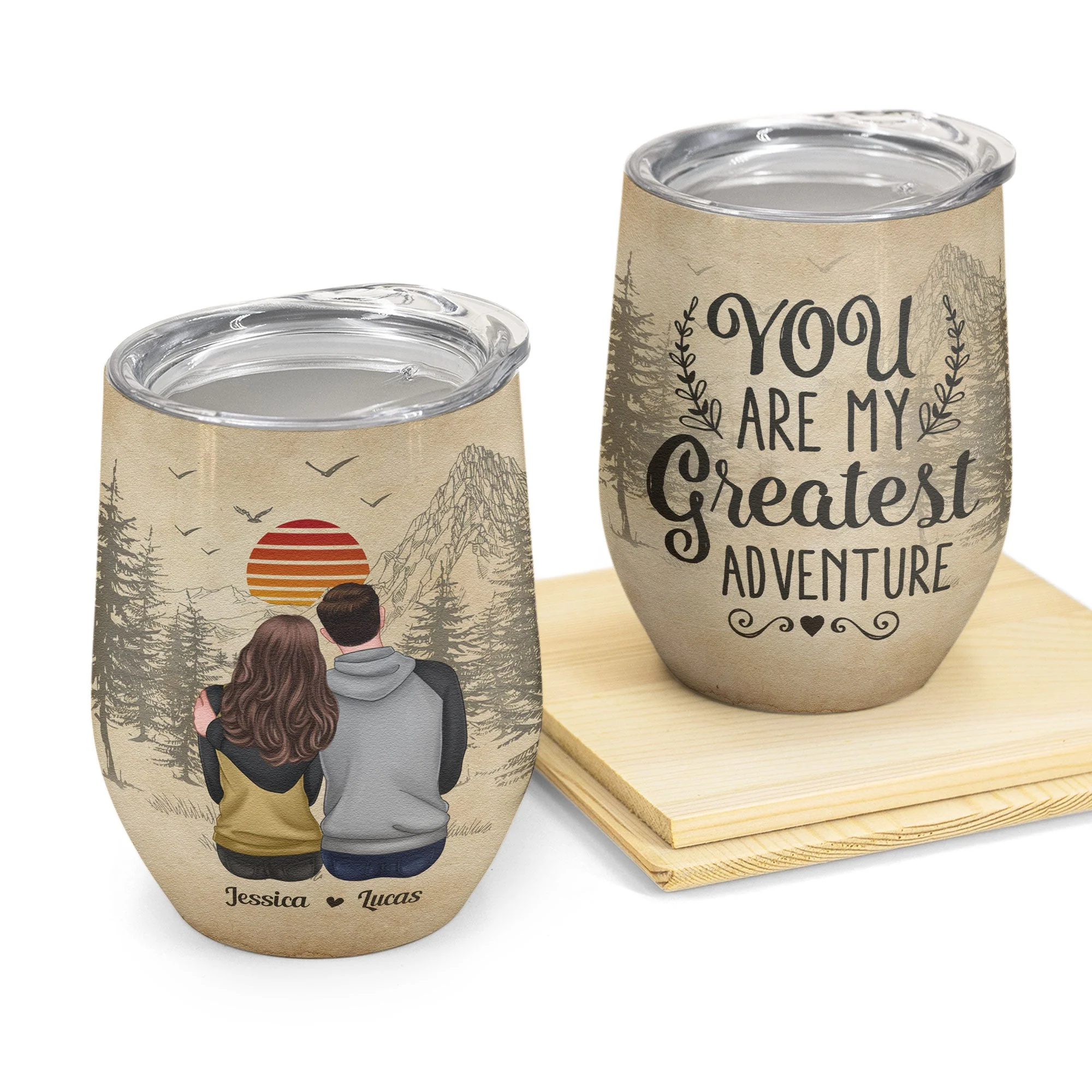 You Are My Greatest Adventure - Personalized Wine Tumbler