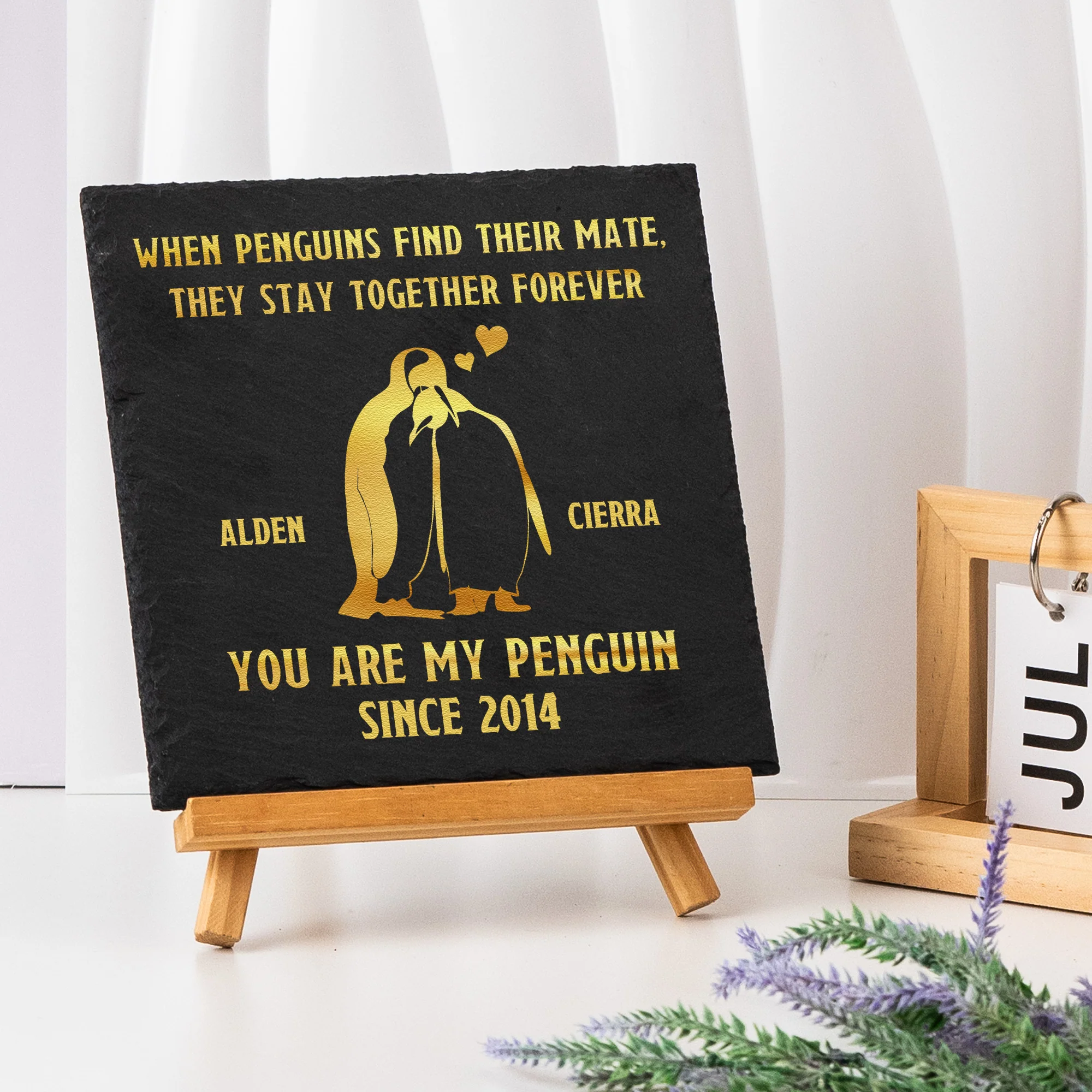 You Are My Penguin - Personalized Garden Stone - Image 3