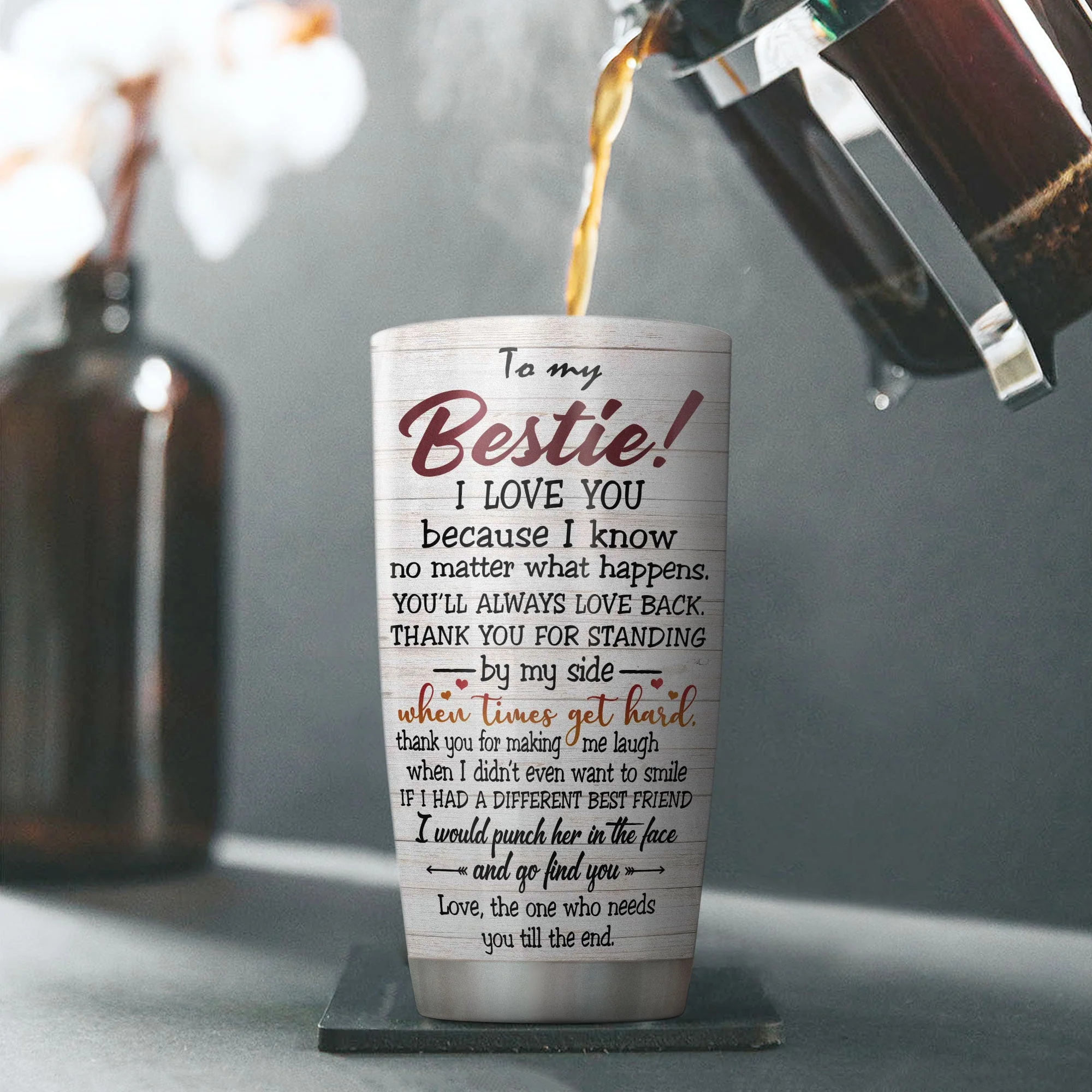 You Are My Person - Personalized Tumbler Cup - Gift For Friends - Image 4